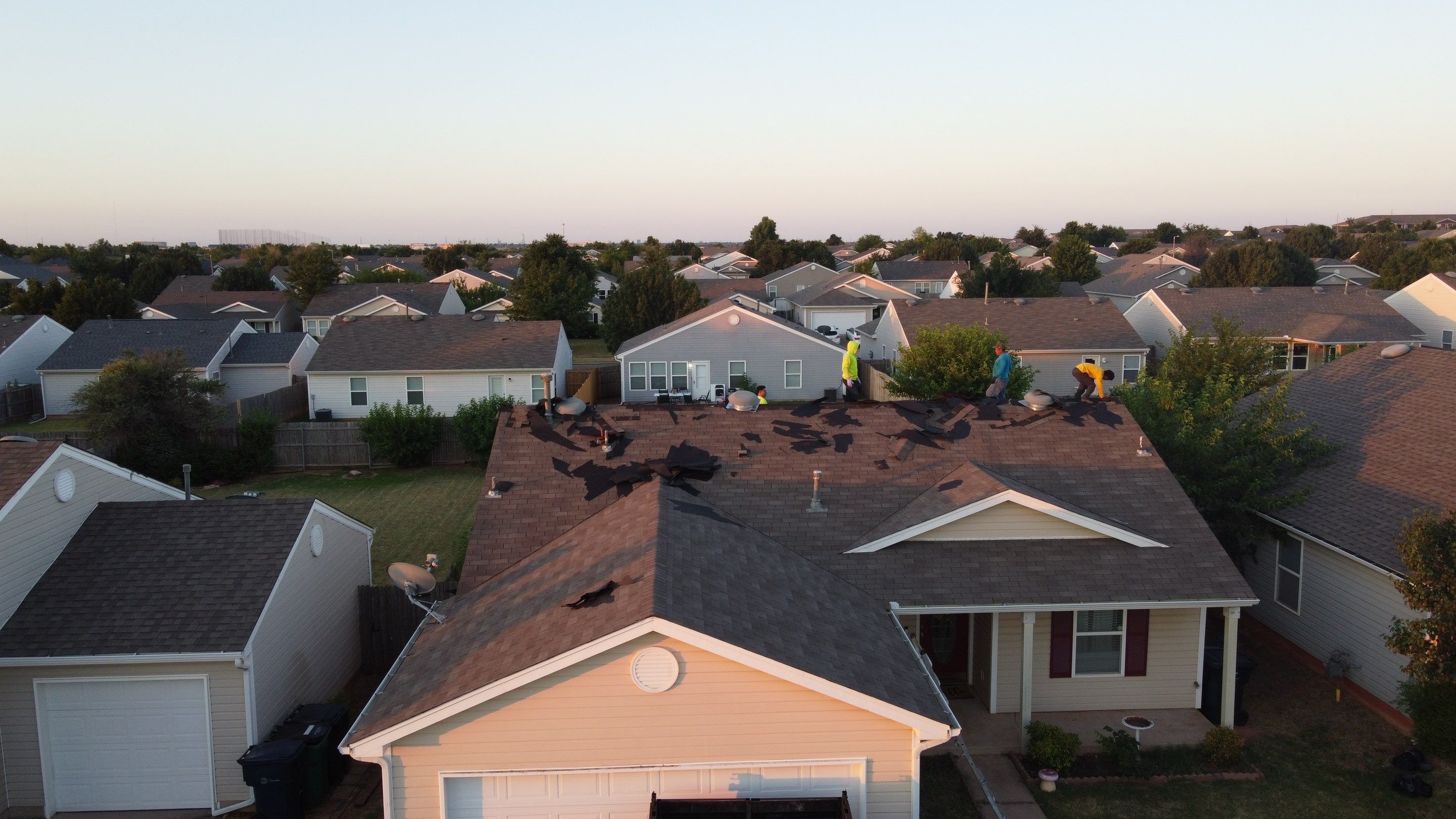 Residential Roofing Installation using GAF Natural Shadow  by A & H Roofing and Contracting