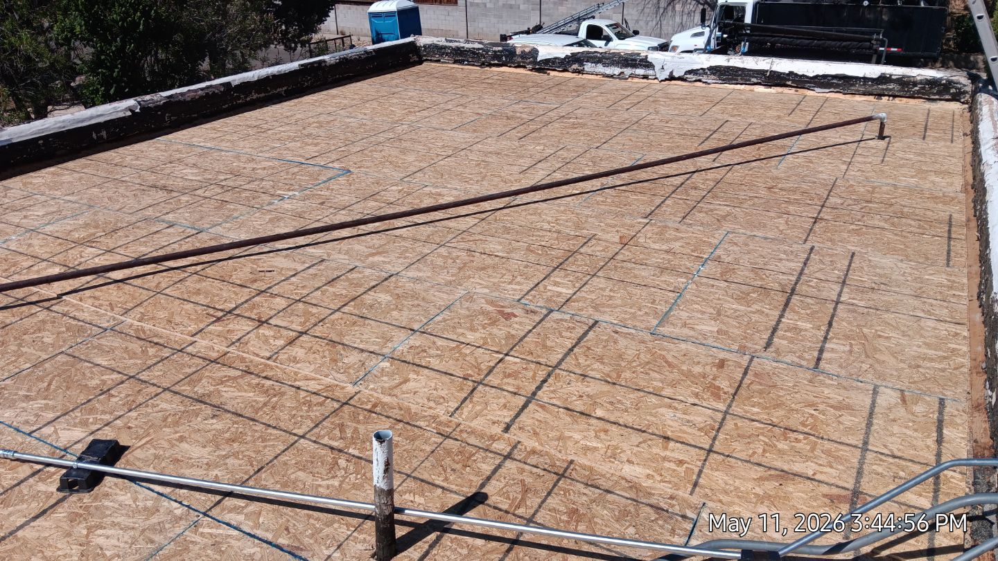 Residential TPO Roof Replacement and Decking Repair in Albuquerque by Doyle Roof Masters Inc