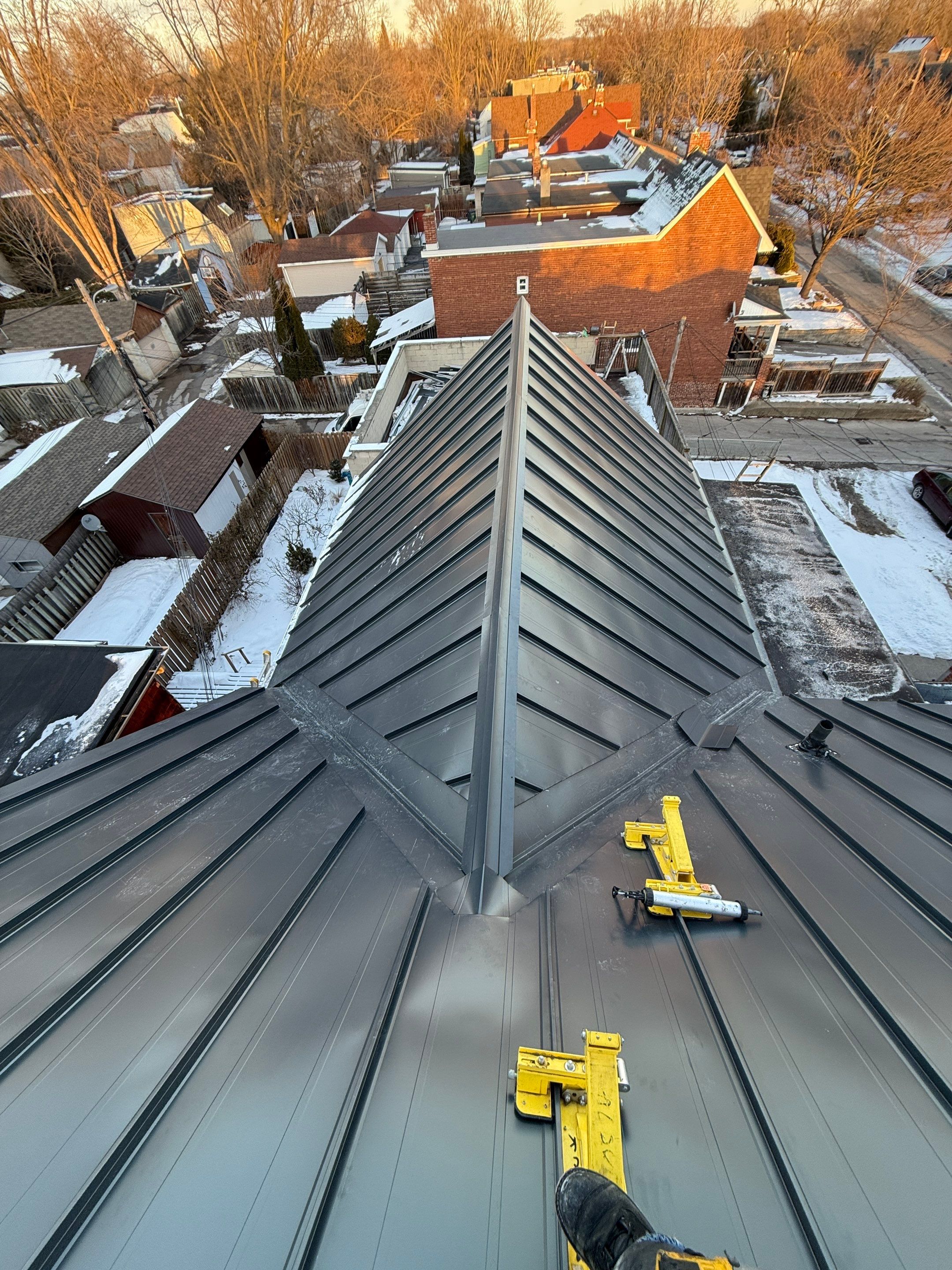 Standing Seam Metal Roofing using 16" Standing Seam Panels by Jay Carter Roofing & Sheet Metal