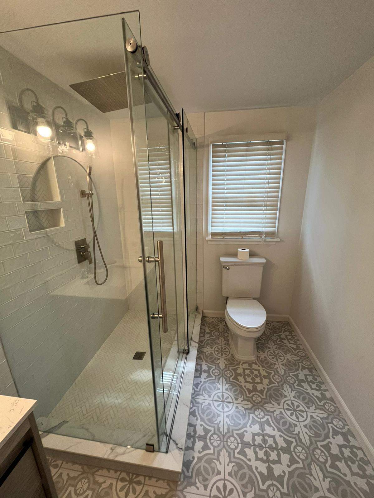 Bathroom Remodel using Tile by Home Concepts Construction