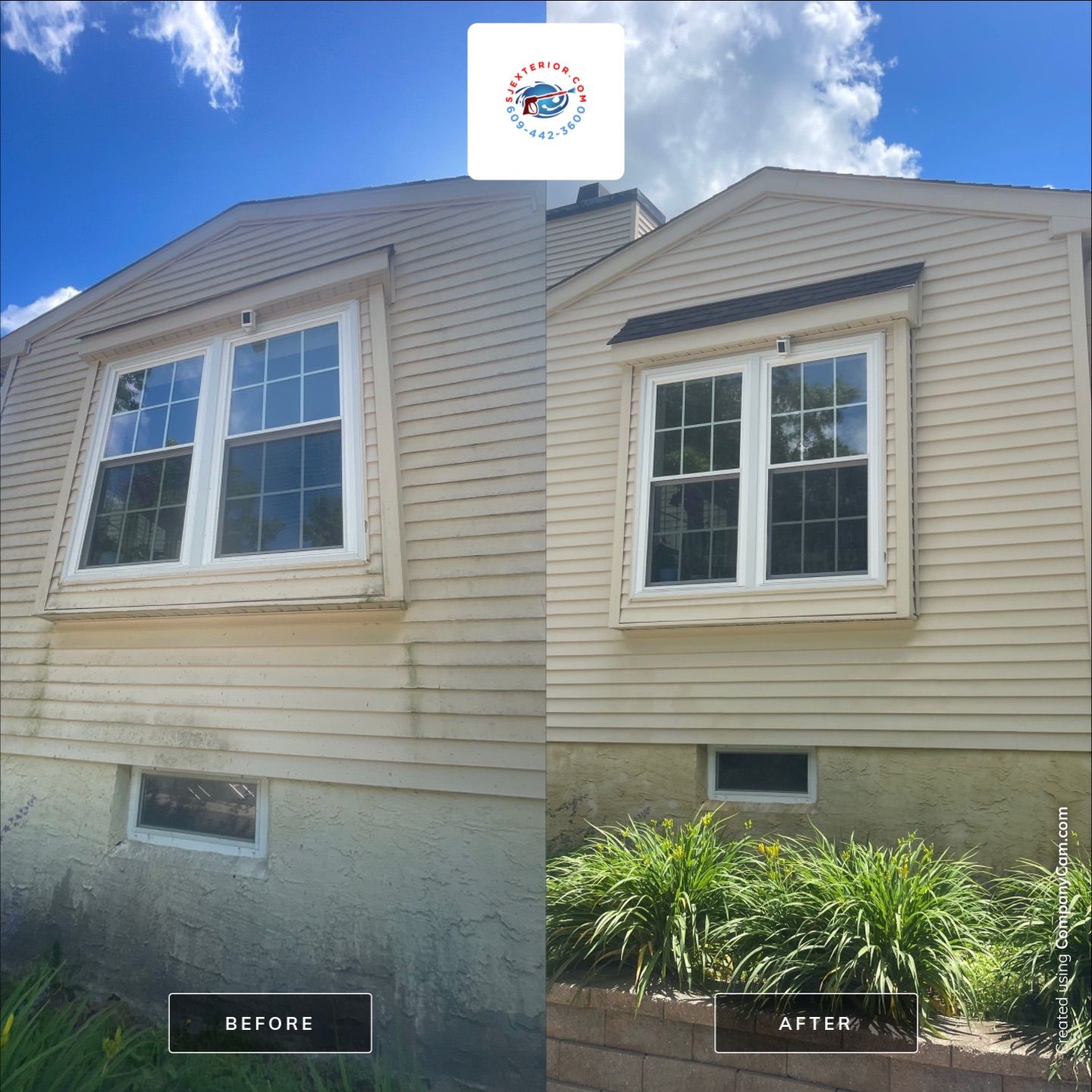 Residential Cleaning using House Wash by SJ Exterior