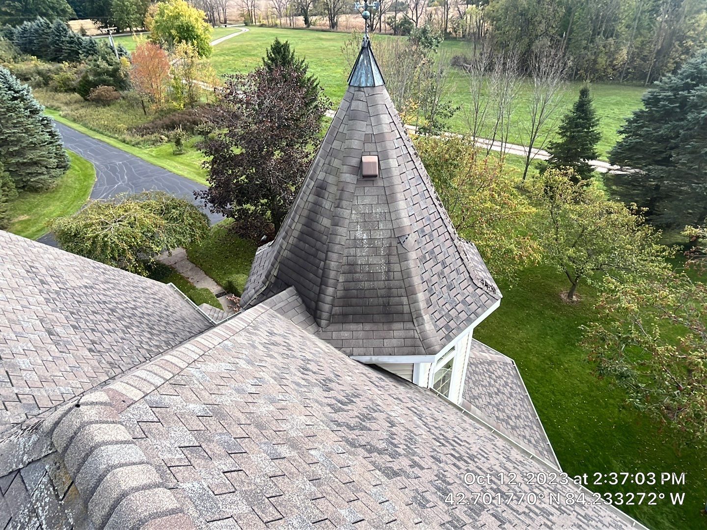 Residential Roofing Installation using GAF HDZ - WeatheredWood by Acme Exteriors