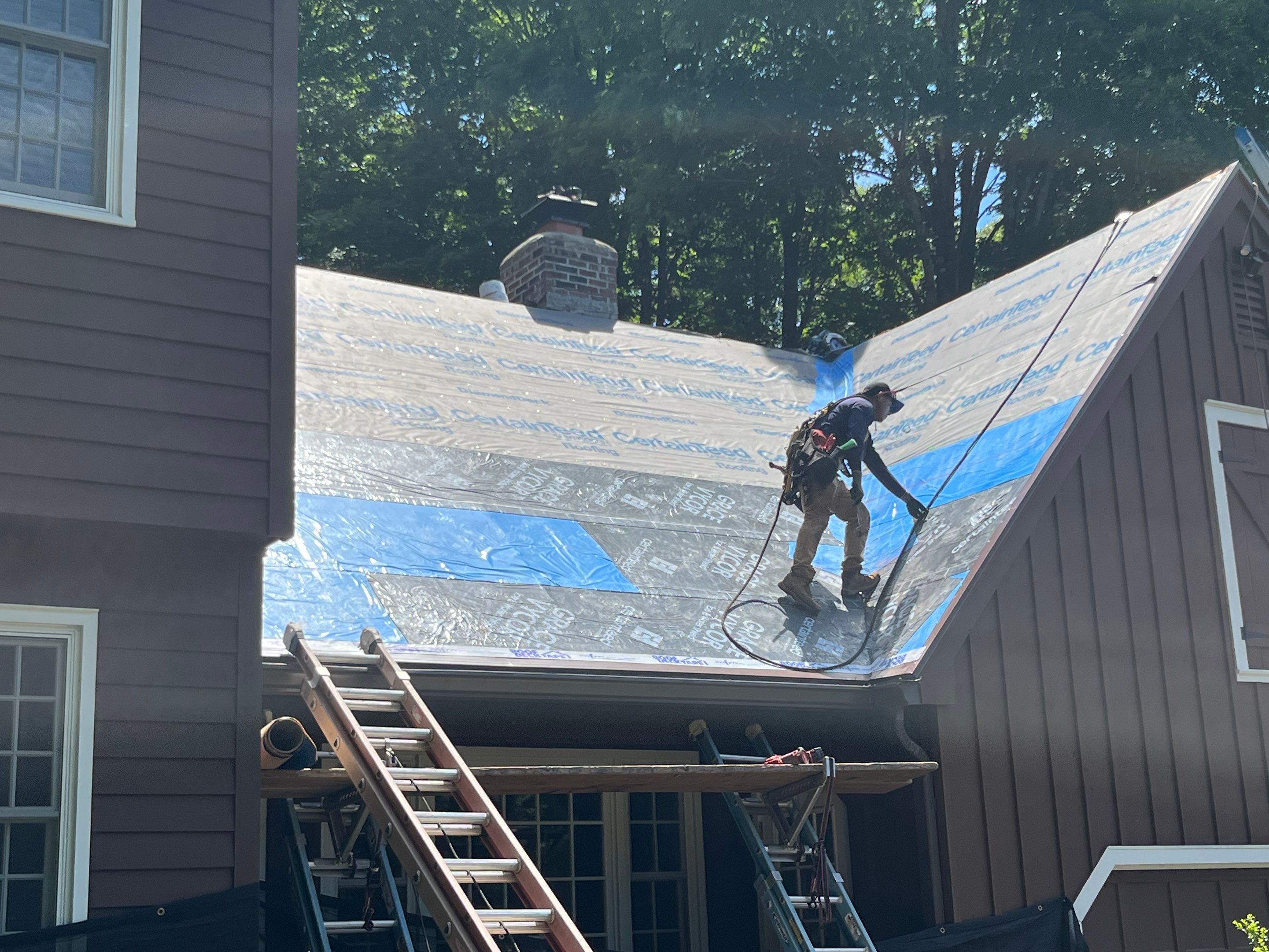 DiGiorgi does a brand new roof in Cheshire, CT by DiGiorgi Roofing and Siding Inc