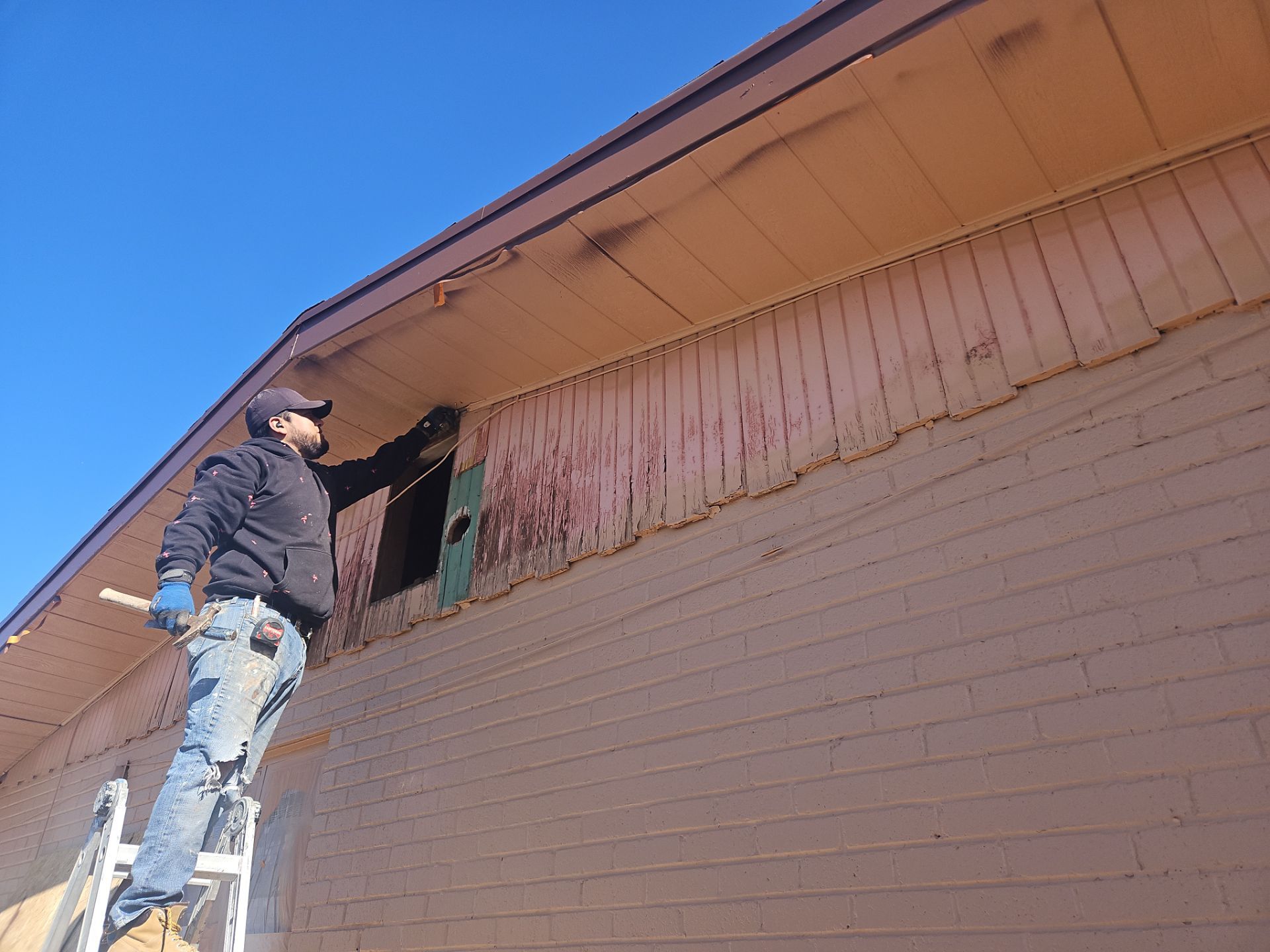 Exterior Painting with Gable Replacement by Regal Renovate
