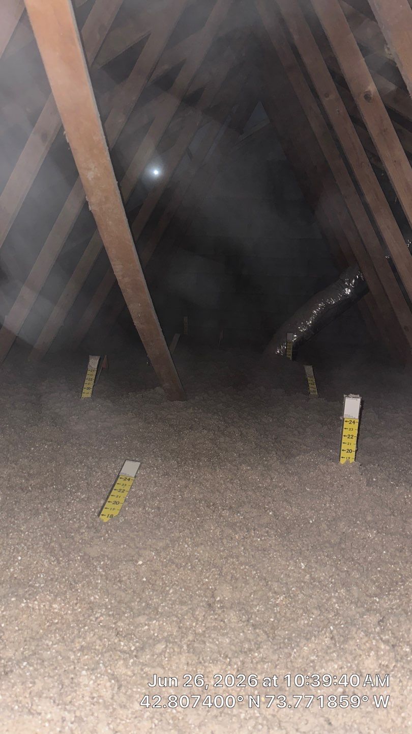 Attic and Rim Joist Insulation Upgrade Project in Clifton Park by Saffron Elite Home Performance & Building Science