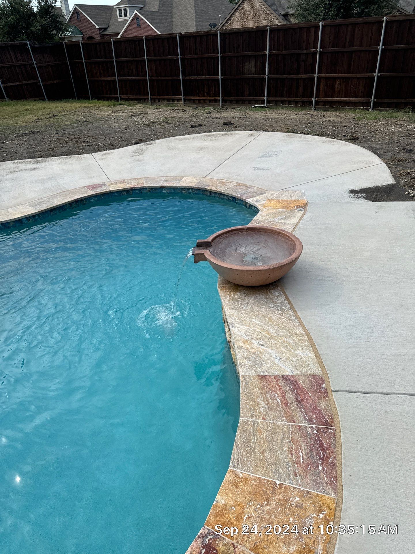Freeform Pool with Raised Stone Spa by Pinnacle Pools and Spas - DFW