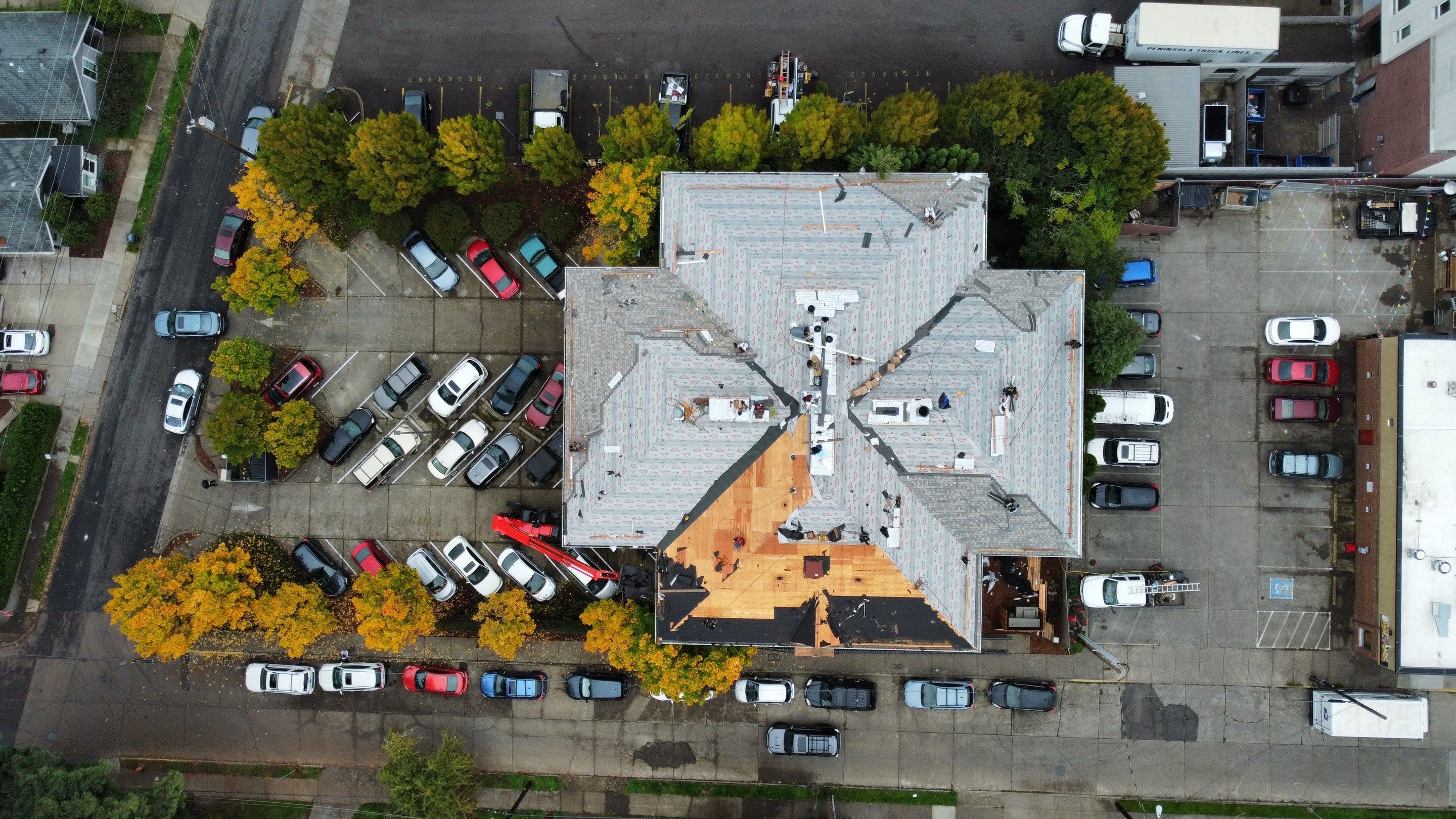 Commercial Roofing Installation using IKO Dynasty (Color: Biscayne) by Orezona Building & Roofing Company, Inc.