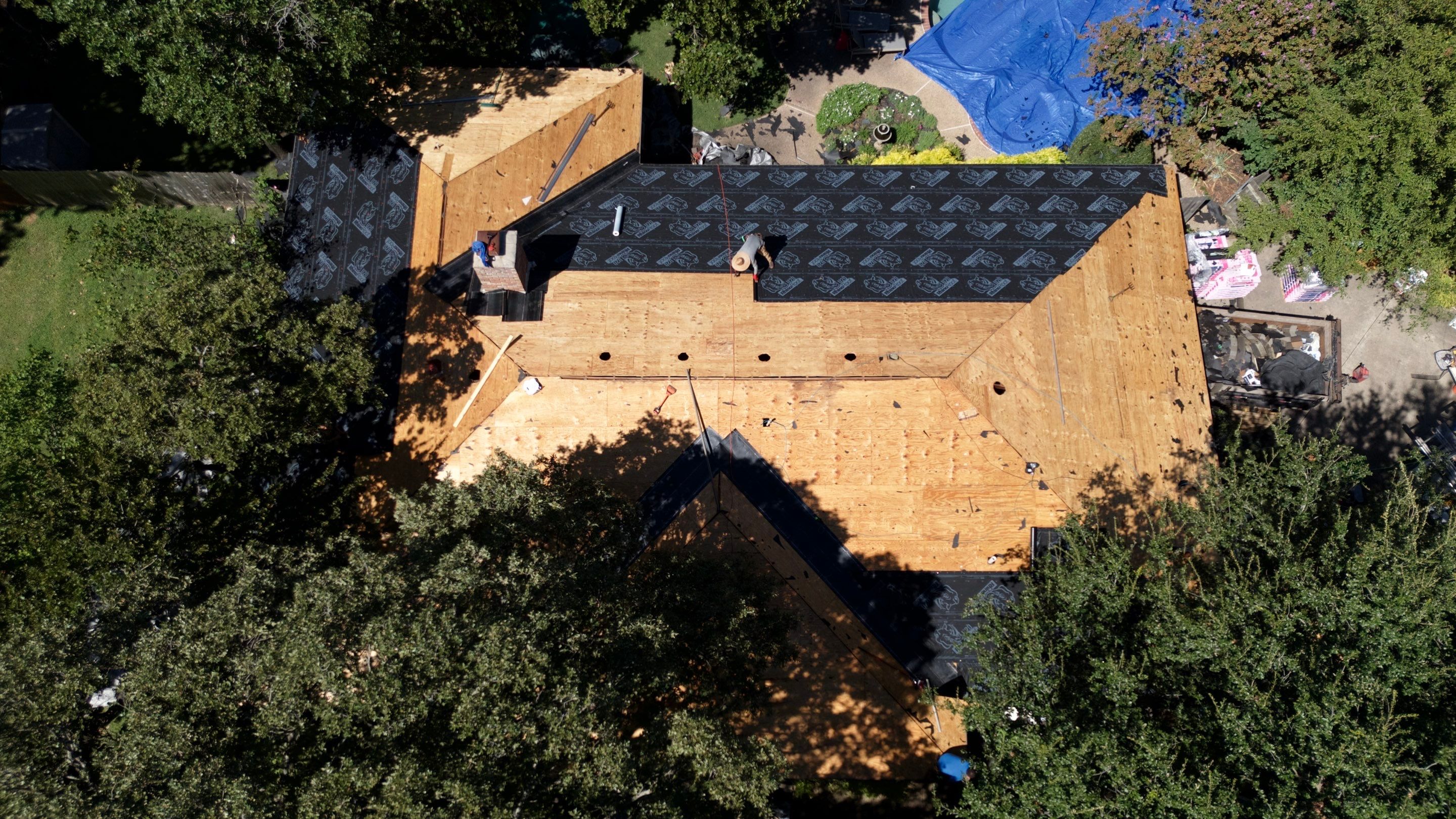 Residential Roofing Installation using Owens Corning ProArmor Synthetic Underlayment by Becker Roofing and Exteriors