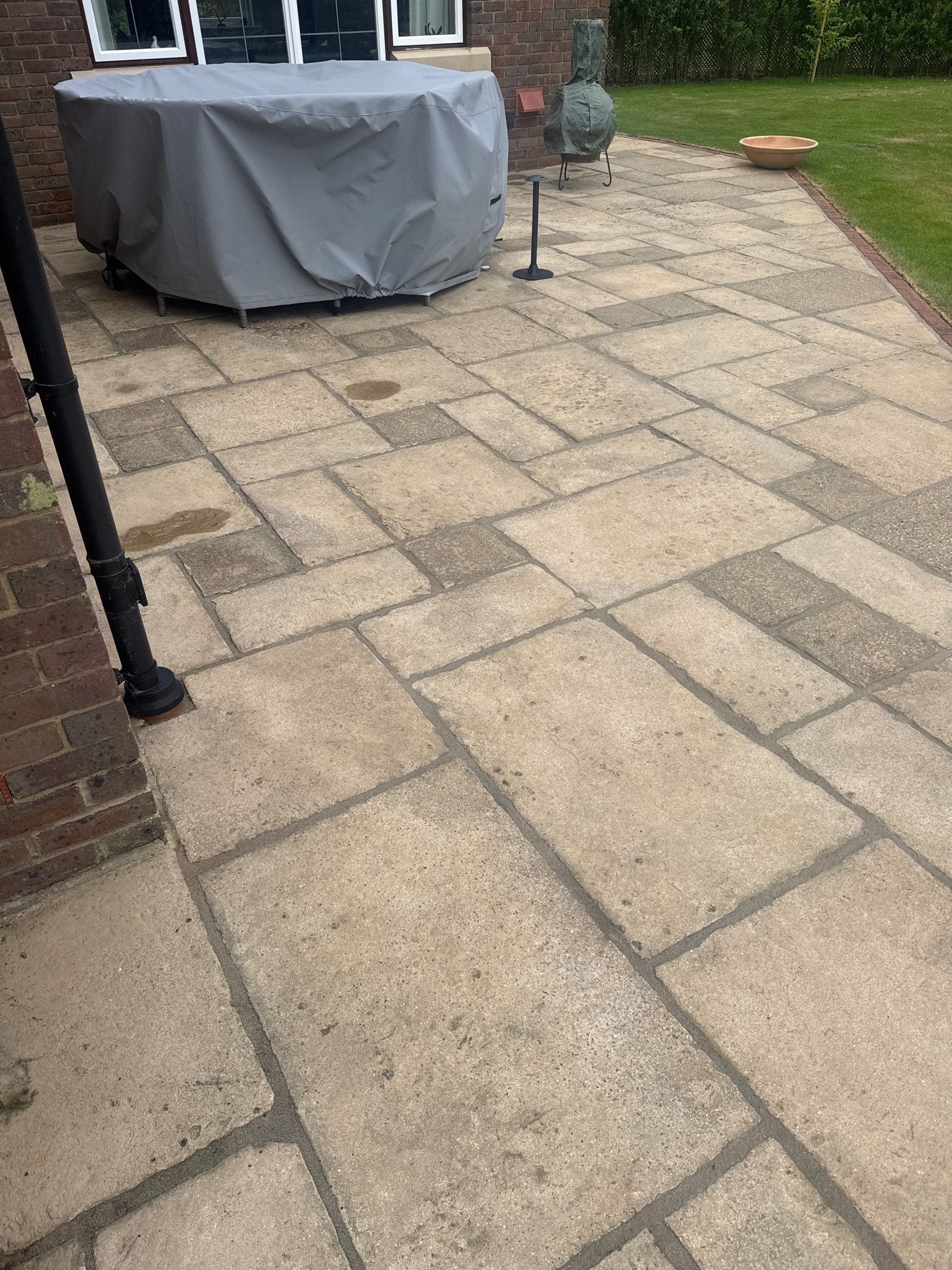 Roof Clean - Patio Clean using 18inch Whirlaway FSC by Ges Exterior Cleaning ltd