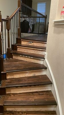 Tile, Wood floors, Staircases, too