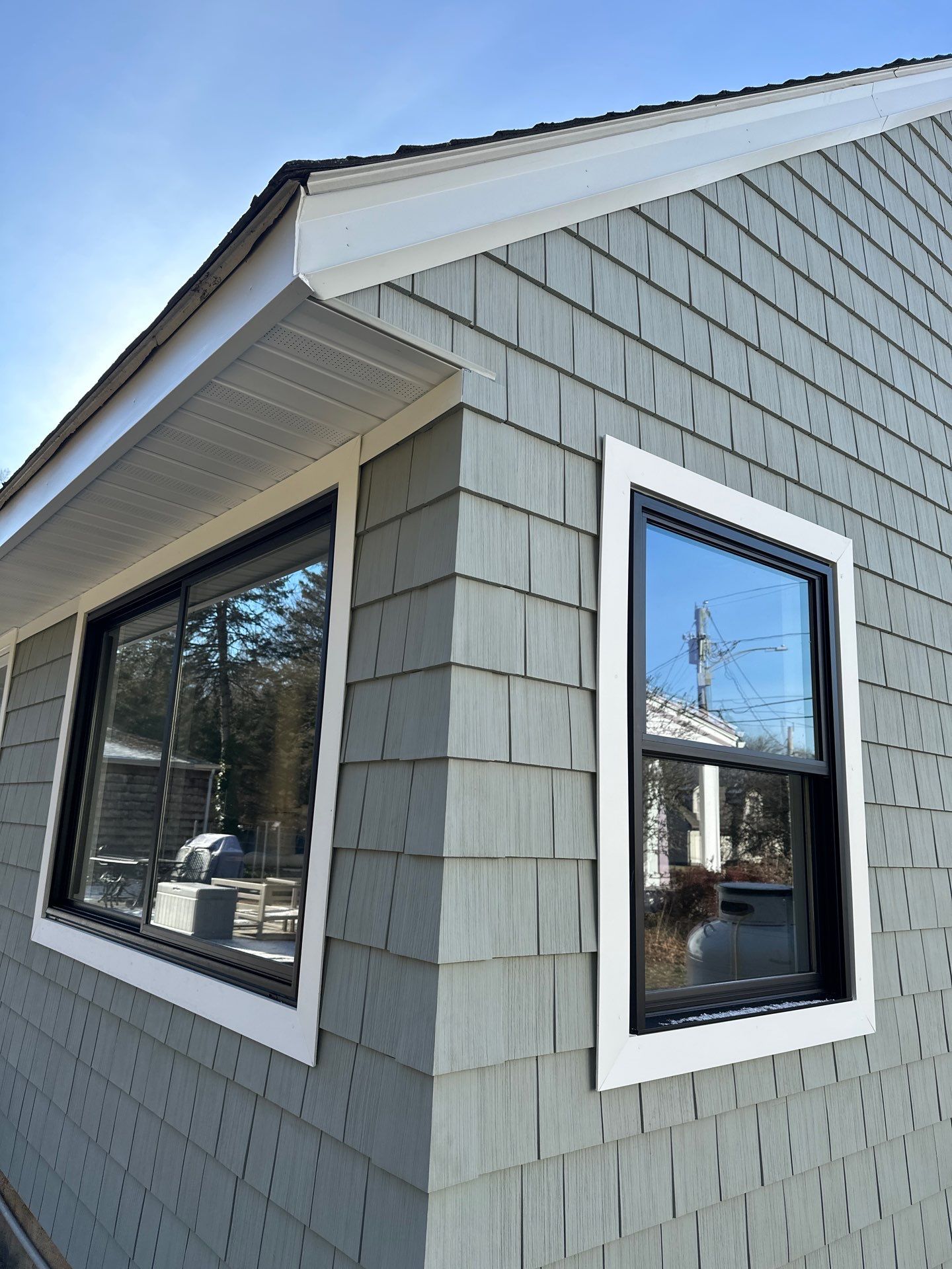 Siding Installation using CertainTeed Certainteed Cedar Impressions - D7 - Seagrass by A Plus Exterior