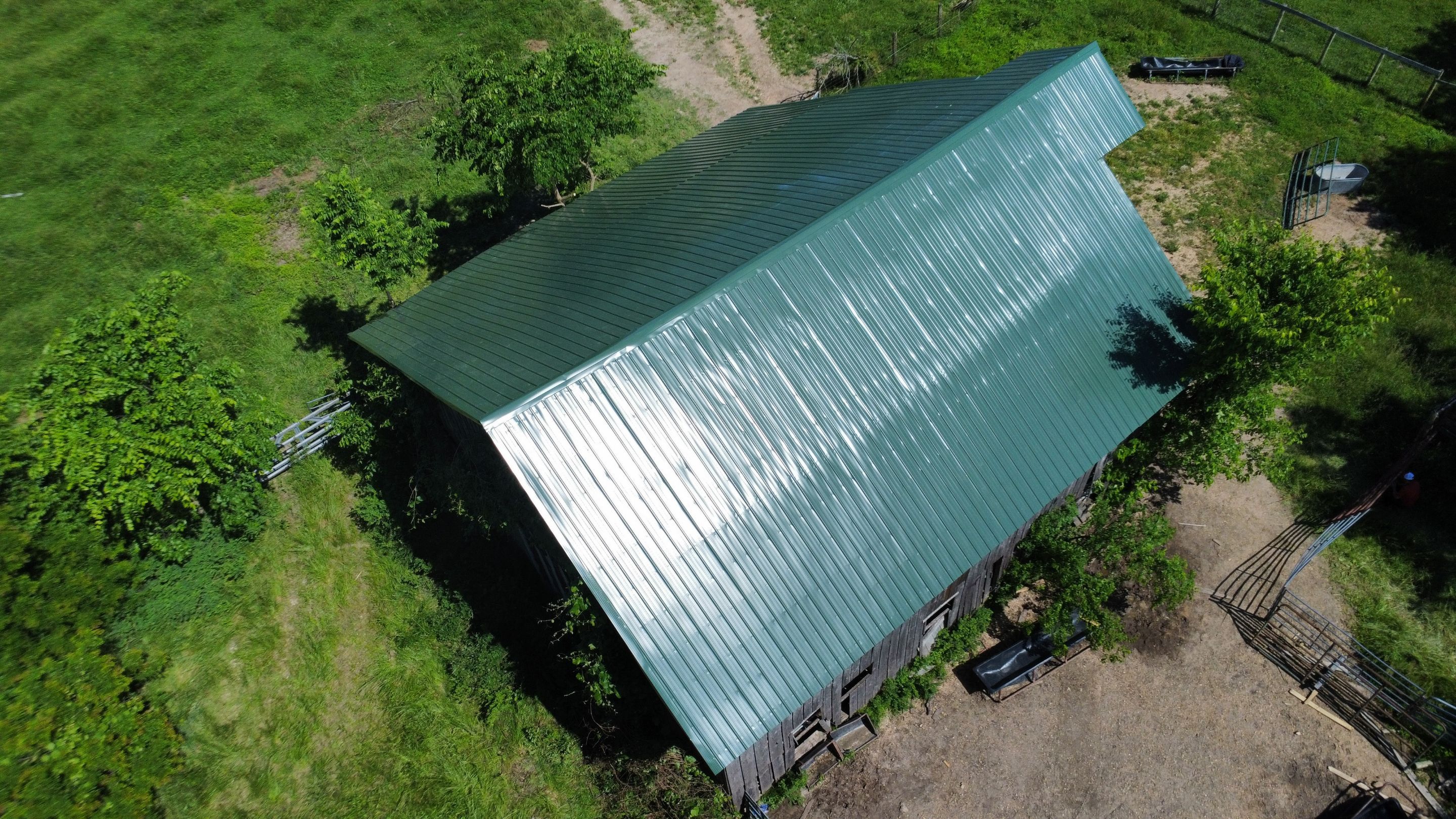 29 Gauge G-Rib Metal Roof Install - Color Evergreen  by Titan Commercial & Residential Roofing 