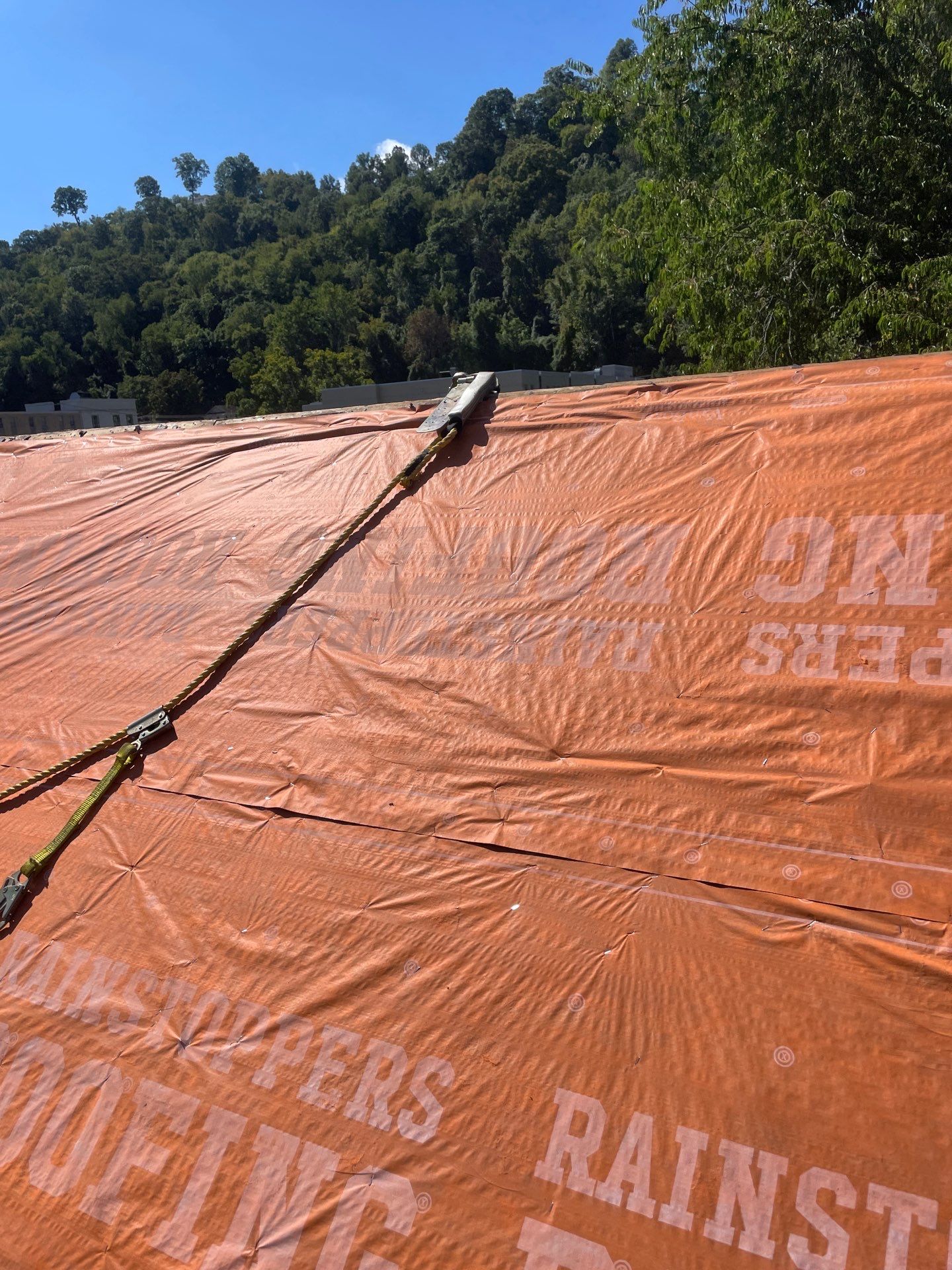 Residential Roofing Installation using GAF Timberline HDZ Weathered Wood by Rainstoppers Roofing