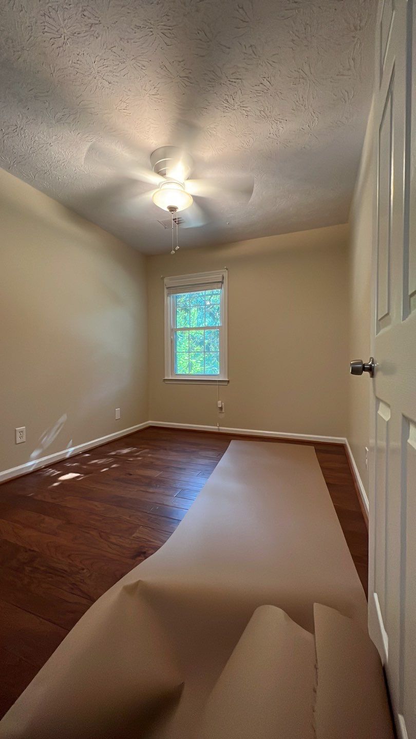 Dark Hardwood Floor Installation and Interior Painting in Marietta by Swift Home Renovations