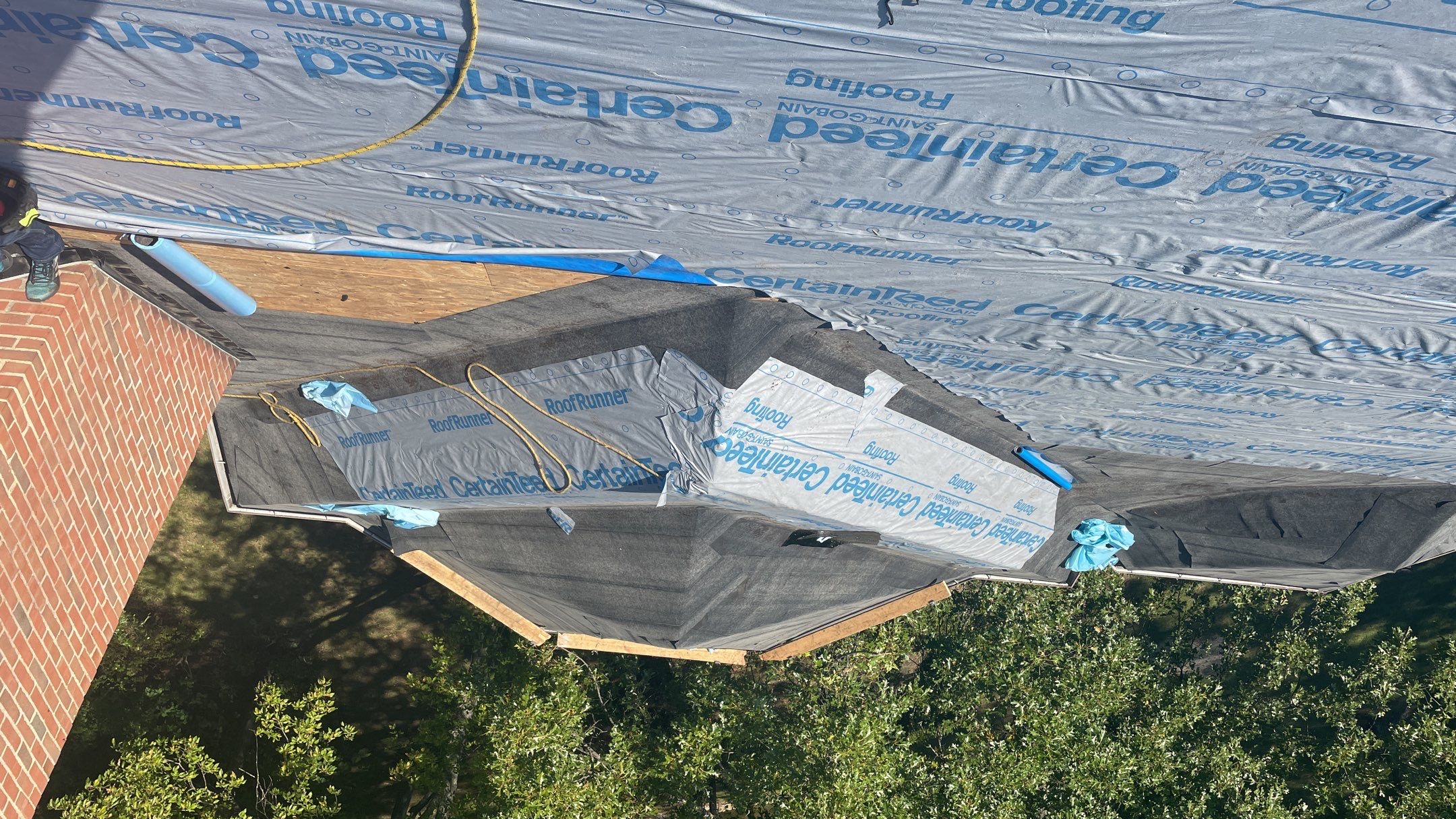 Roof Replacement using CertainTeed Landmark Moire Black by 180 Contractors