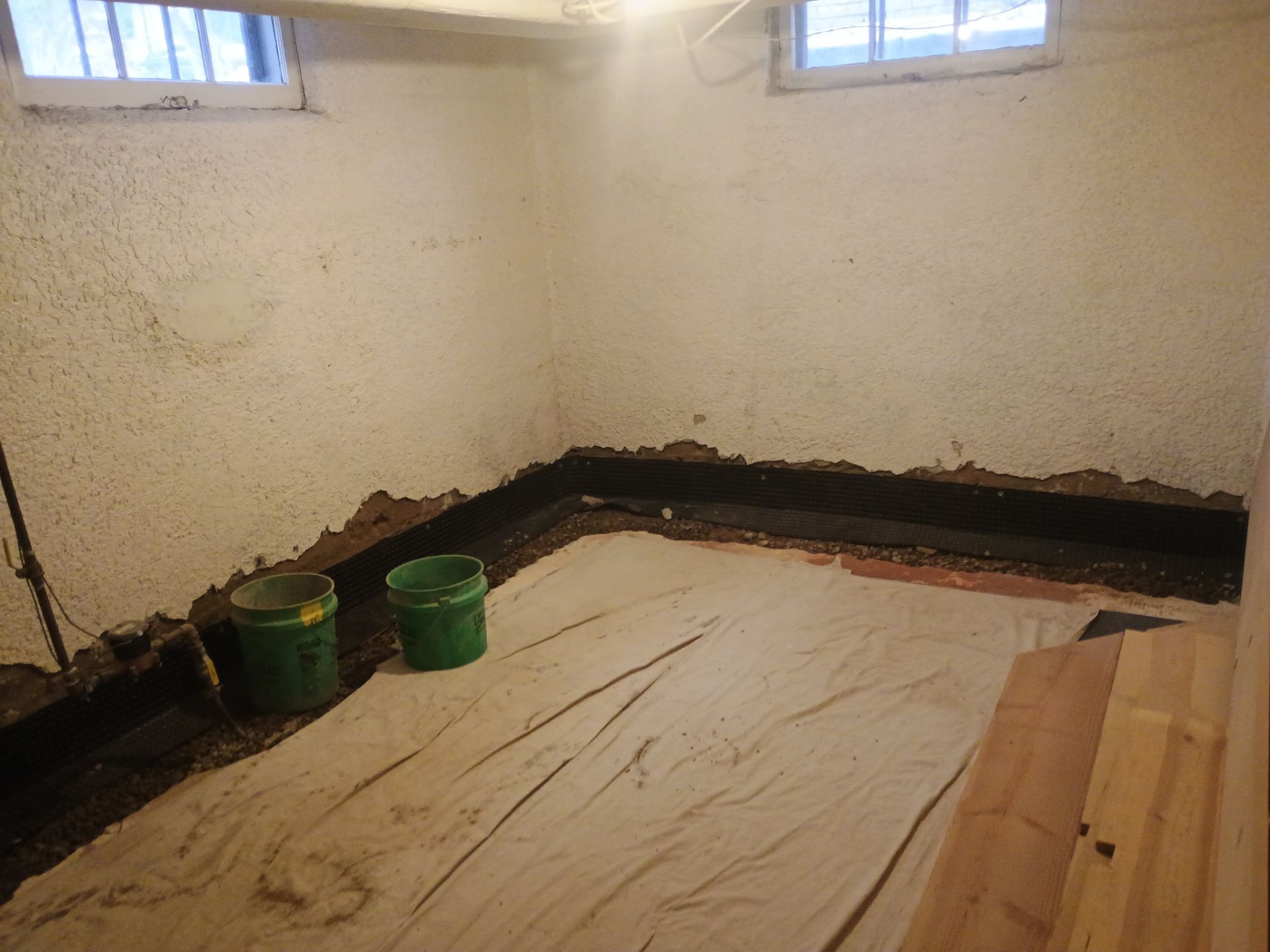Basement Waterproofing in South MPLS for Andrew by Waterproofing Northeast