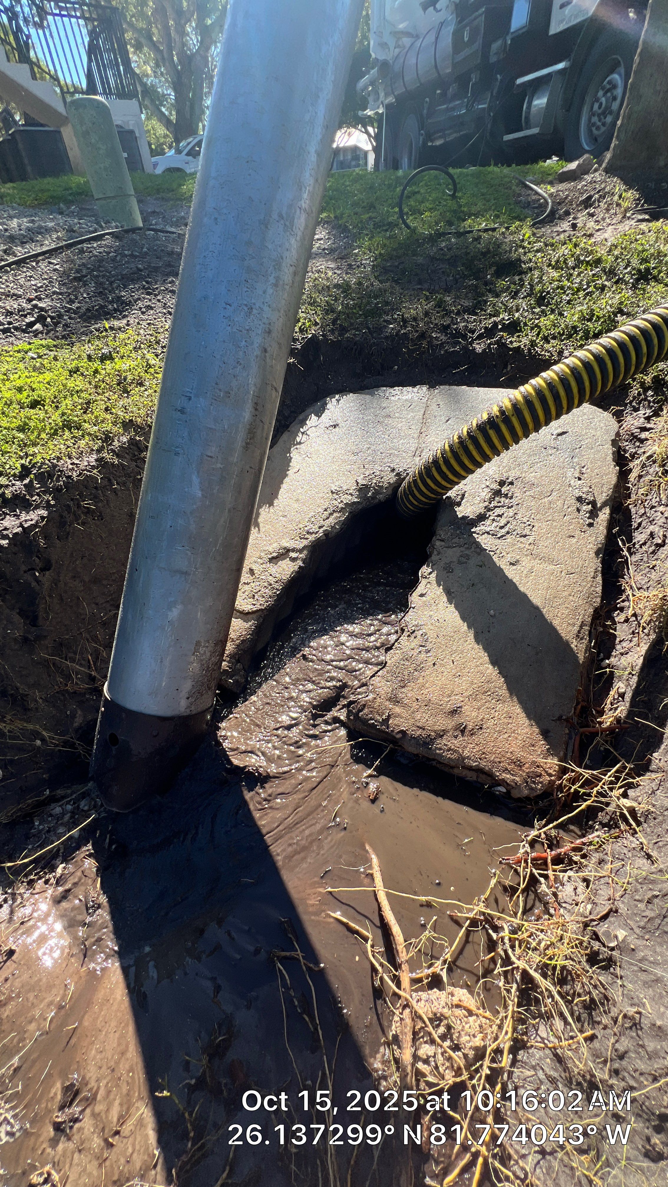 Naples Apartment Complex Culvert Cleaning by APS Power & Water