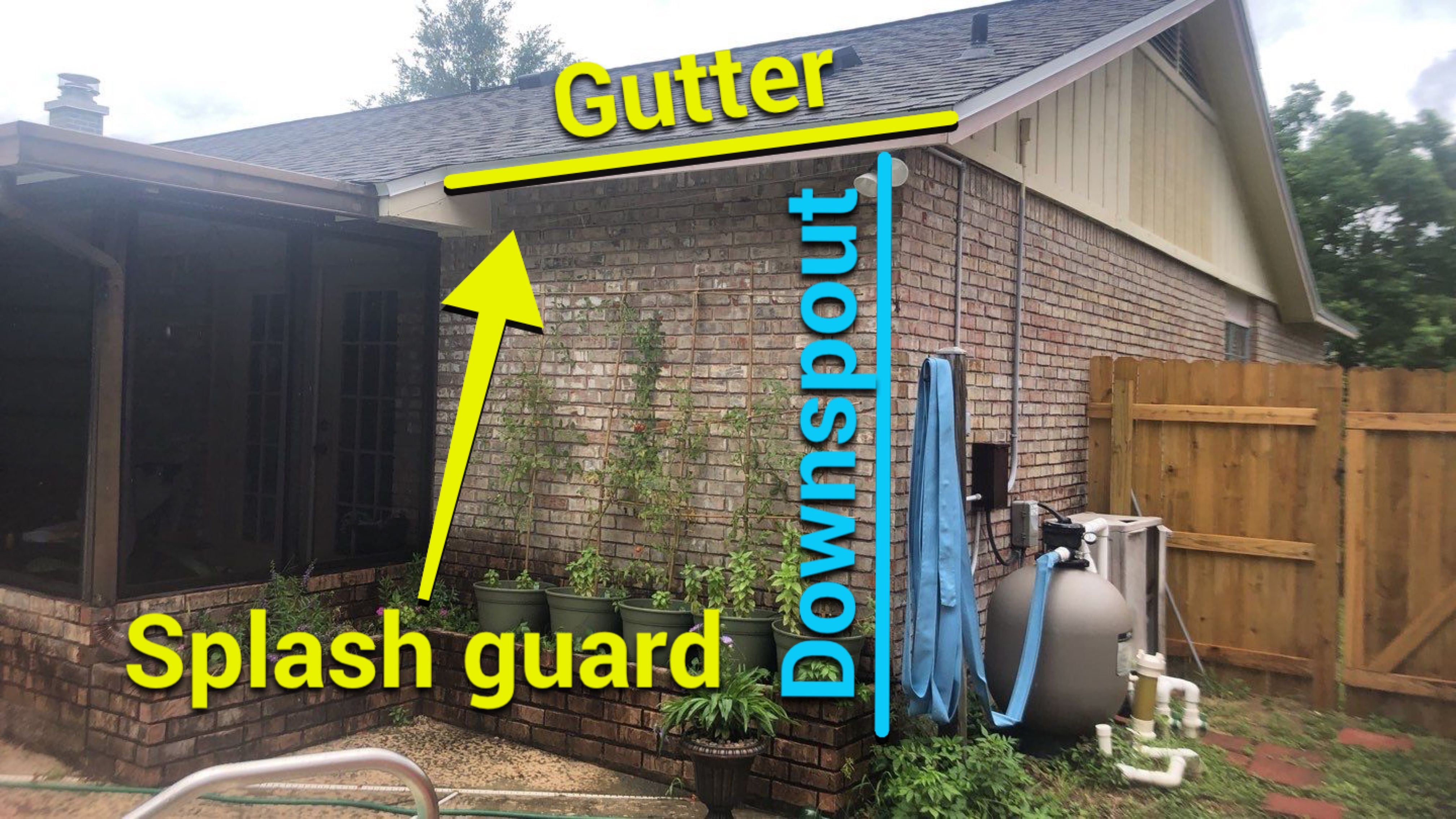 Gutter Installation using K-Style Seamless Gutters by Gutter Professors