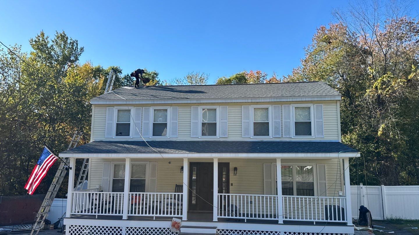 Full Roof Replacement with New Plywood Decking & Gutter Installation by Sensible Home Solutions