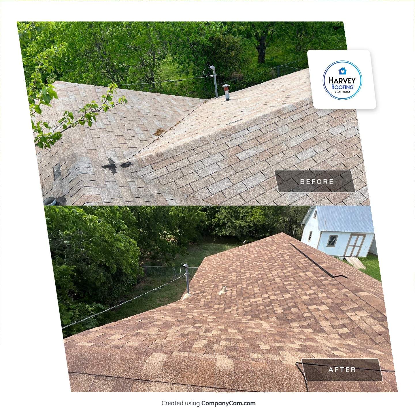 Residential Roofing Installation using ATLAS Pinnacle Pristine Shingles by Harvey Roofing & Construction