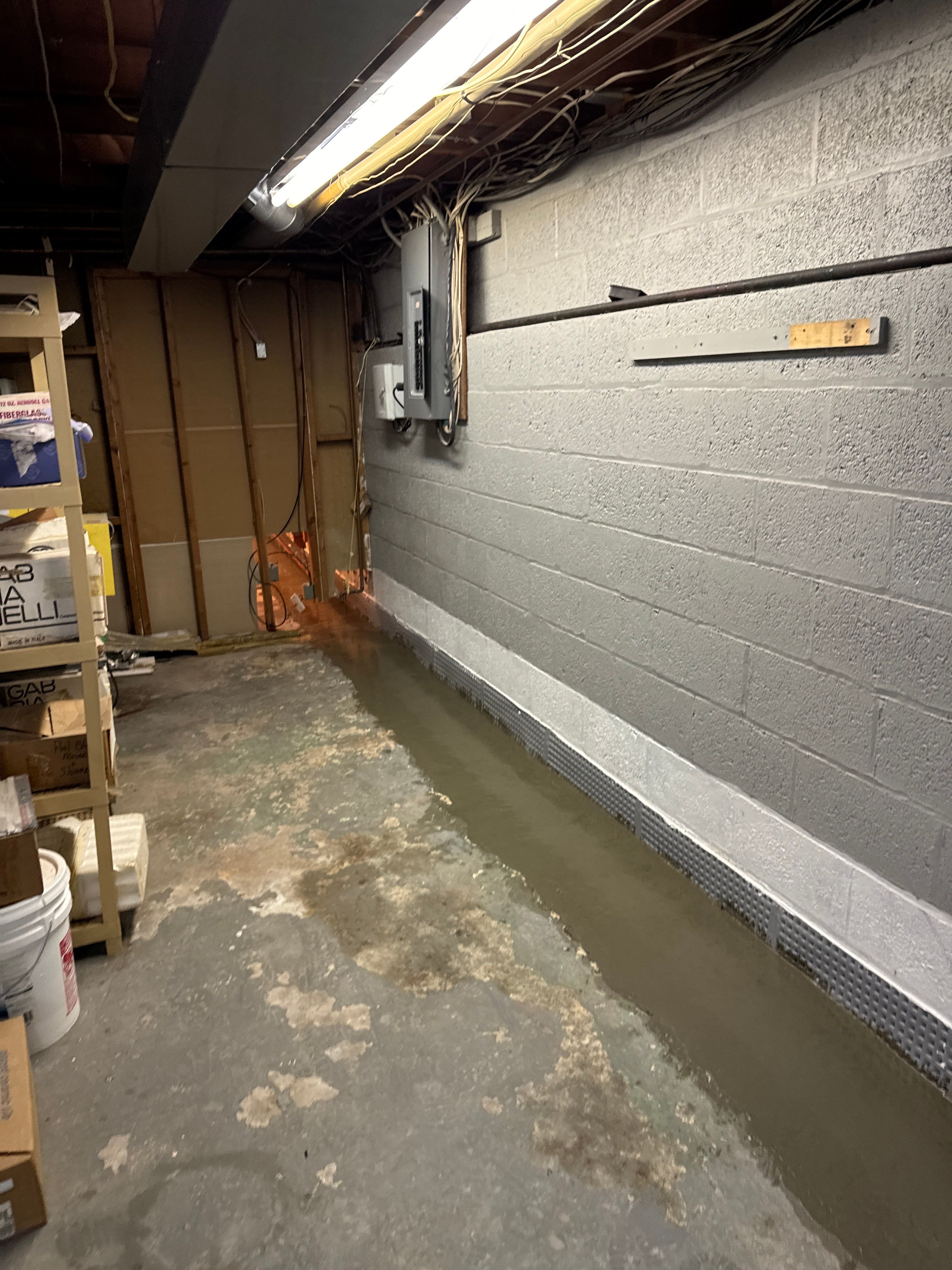 Interior French Drain Basking Ridge NJ by Pure Service Pro, LLC 
