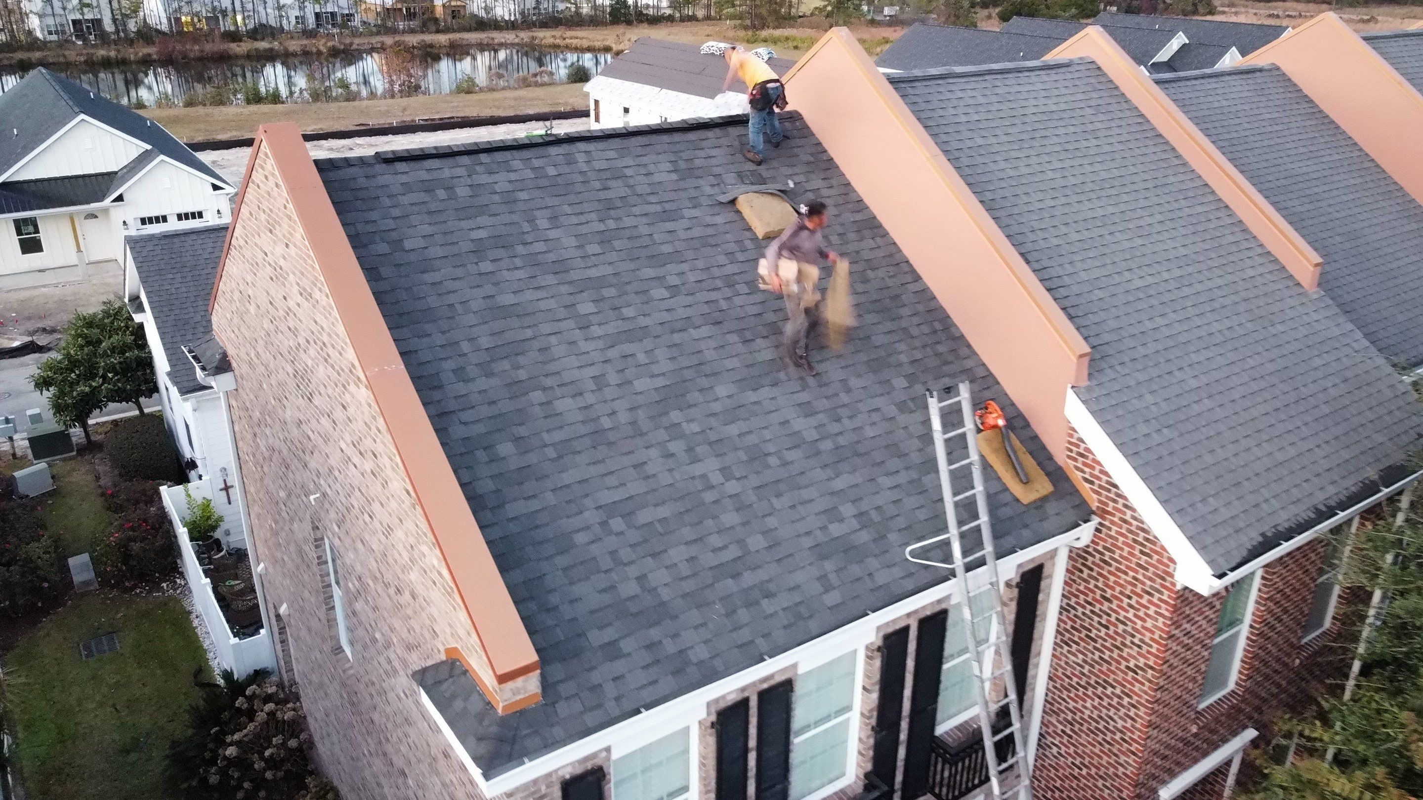 Roof Damage using  Shingle Starter 7.2" X 33.5' Roll by RGR Construction and Roofing, LLC