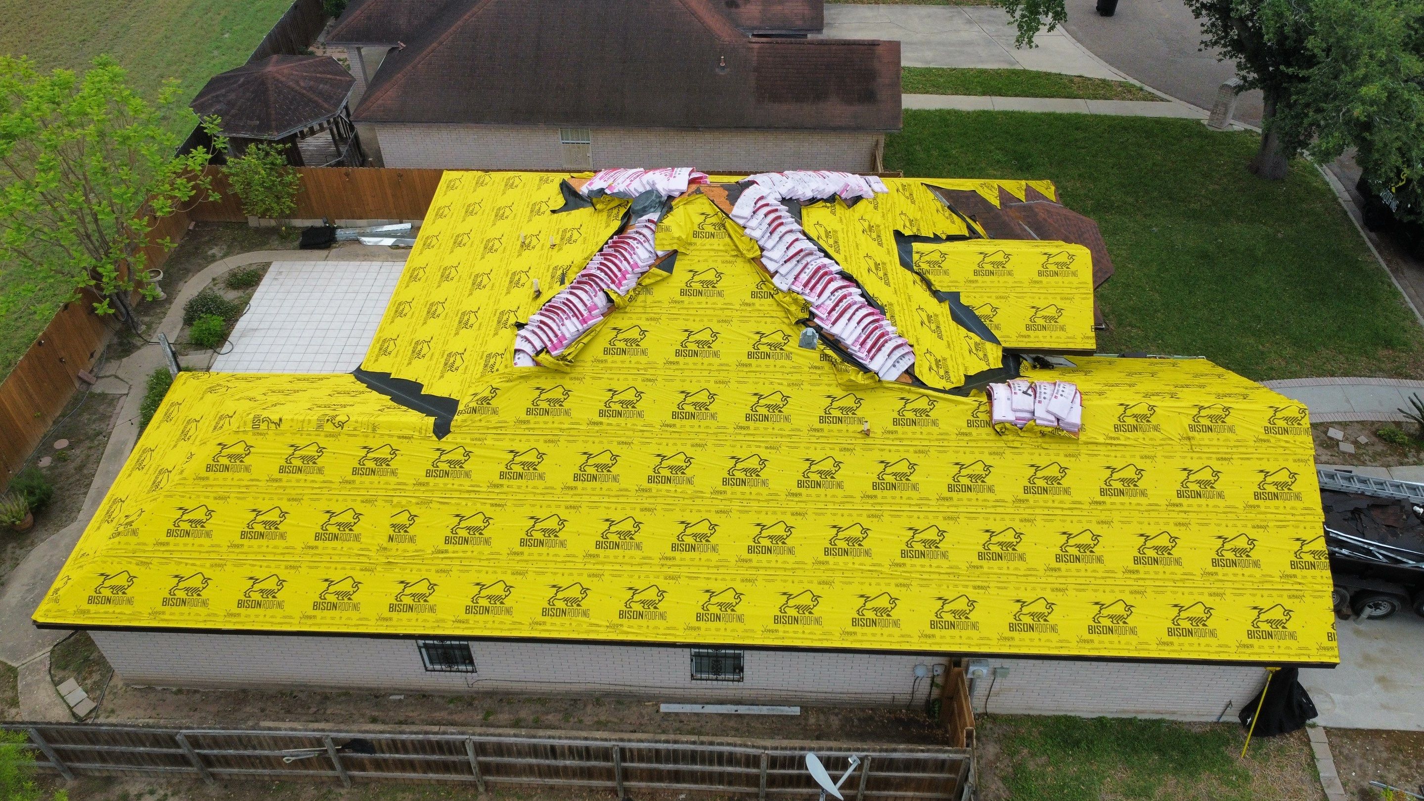 Project in Mcallen by Bison Roofing  