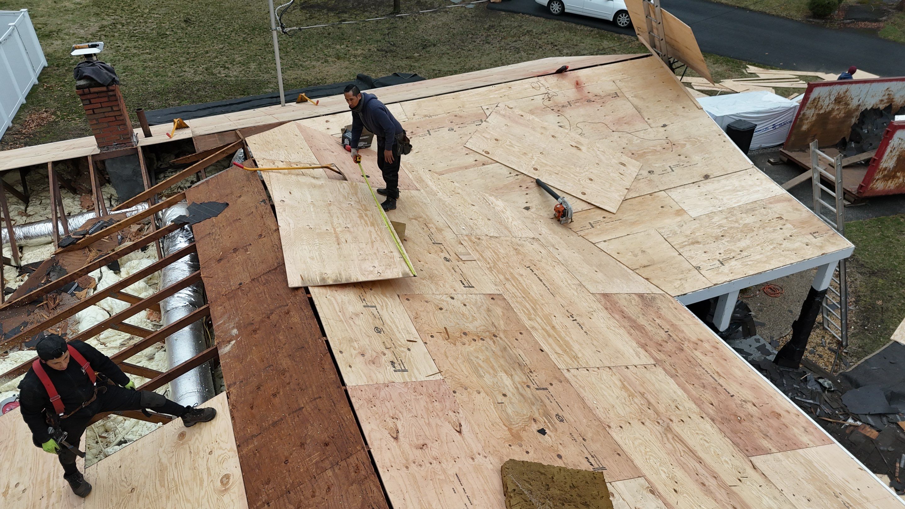 .Full Roof Replacement, Plywood Decking & EPDM System in Peabody by Mighty Dog Roofing of Greater Middlesex County