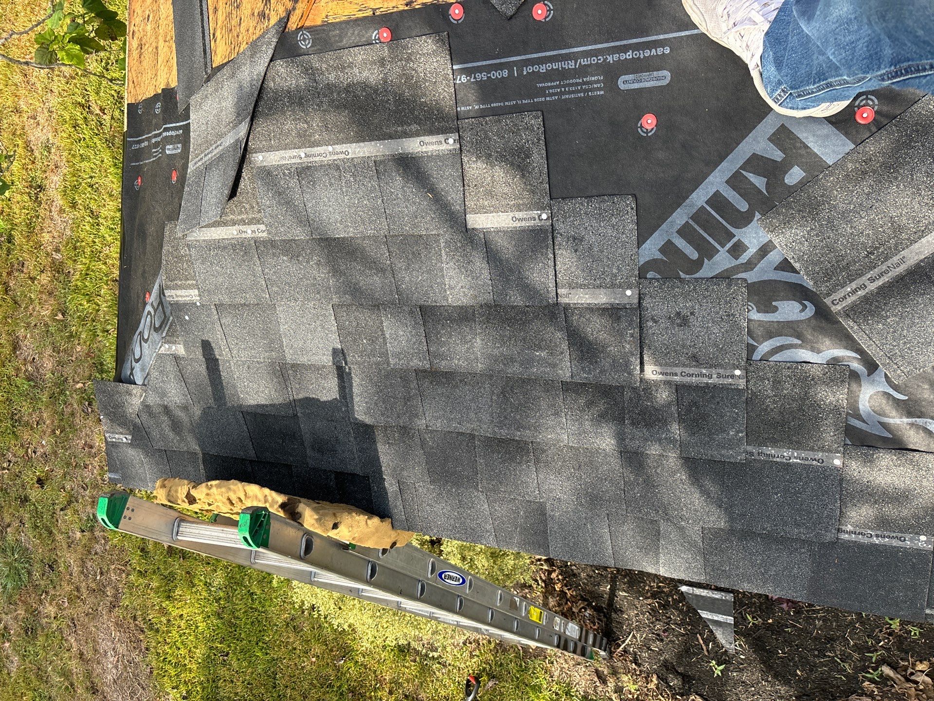 Residential Roofing Installation using Owen's Corning Duration (Lifetime) Shingles by Roof Repair Company