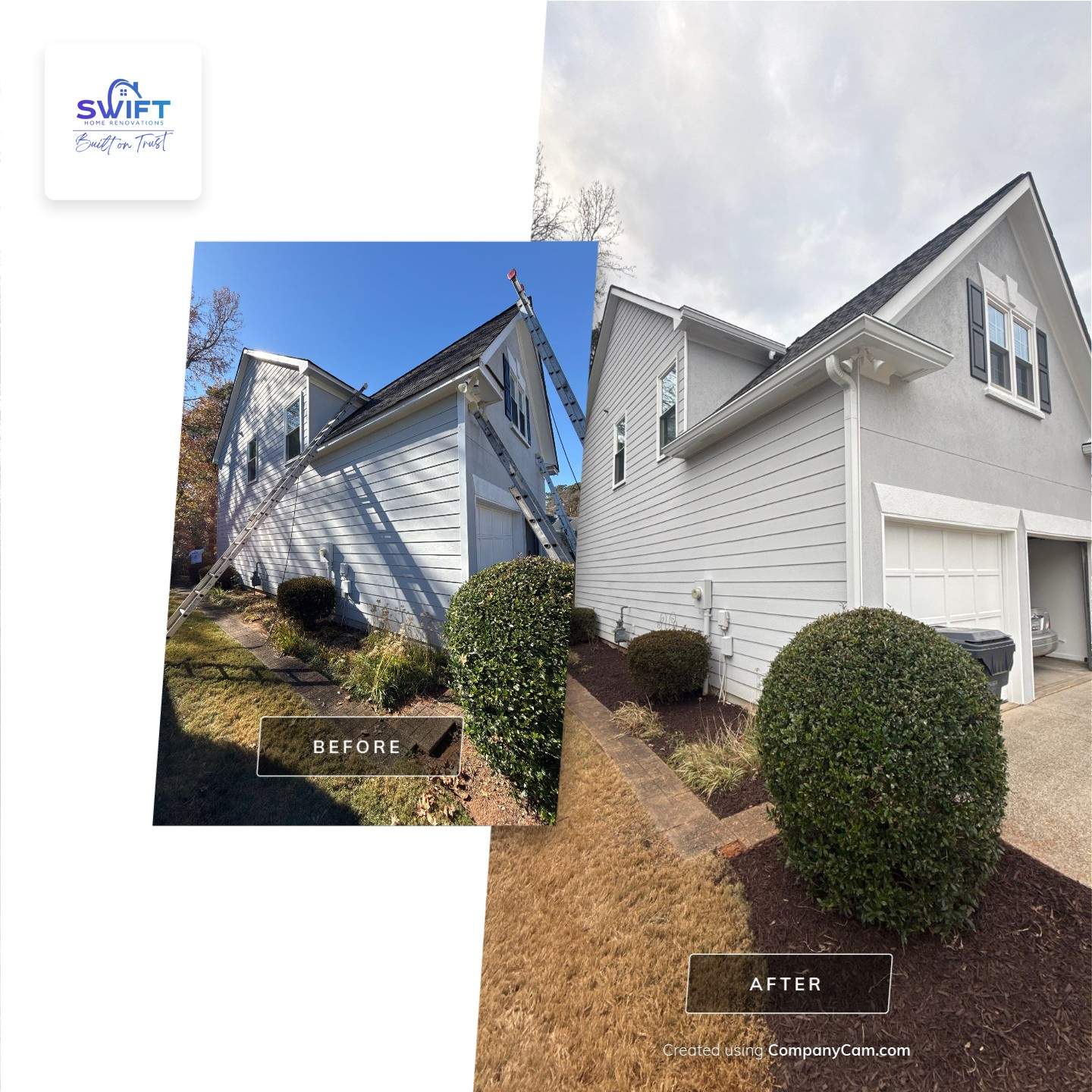 Comprehensive Exterior Siding and Structural Rot Repair in Marietta by Swift Home Renovations