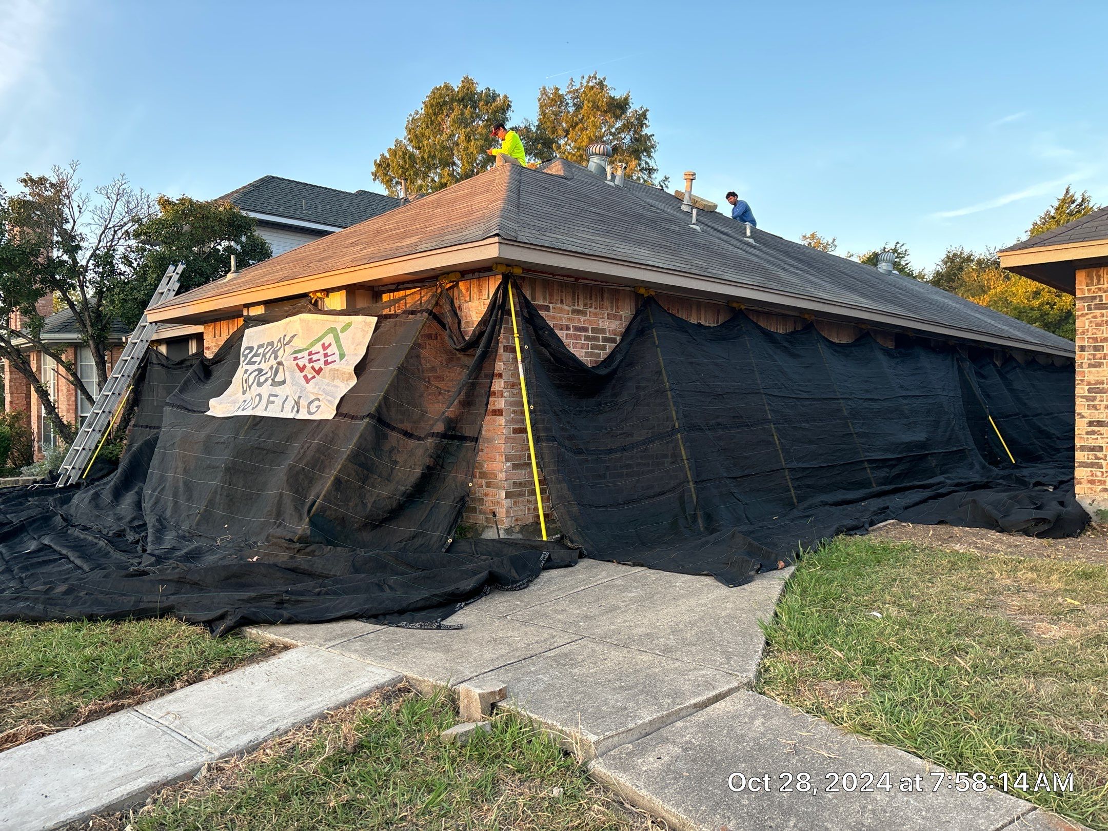 Reroof After Eclipse Hailstorm by Berry Good Roofing 