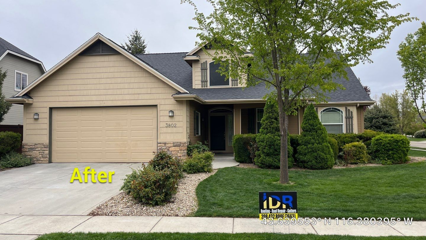 Elegant Roof Transformation with Owens Corning Duration Onyx Black Shingles in Meridian, Idaho by ID Roofing LLC