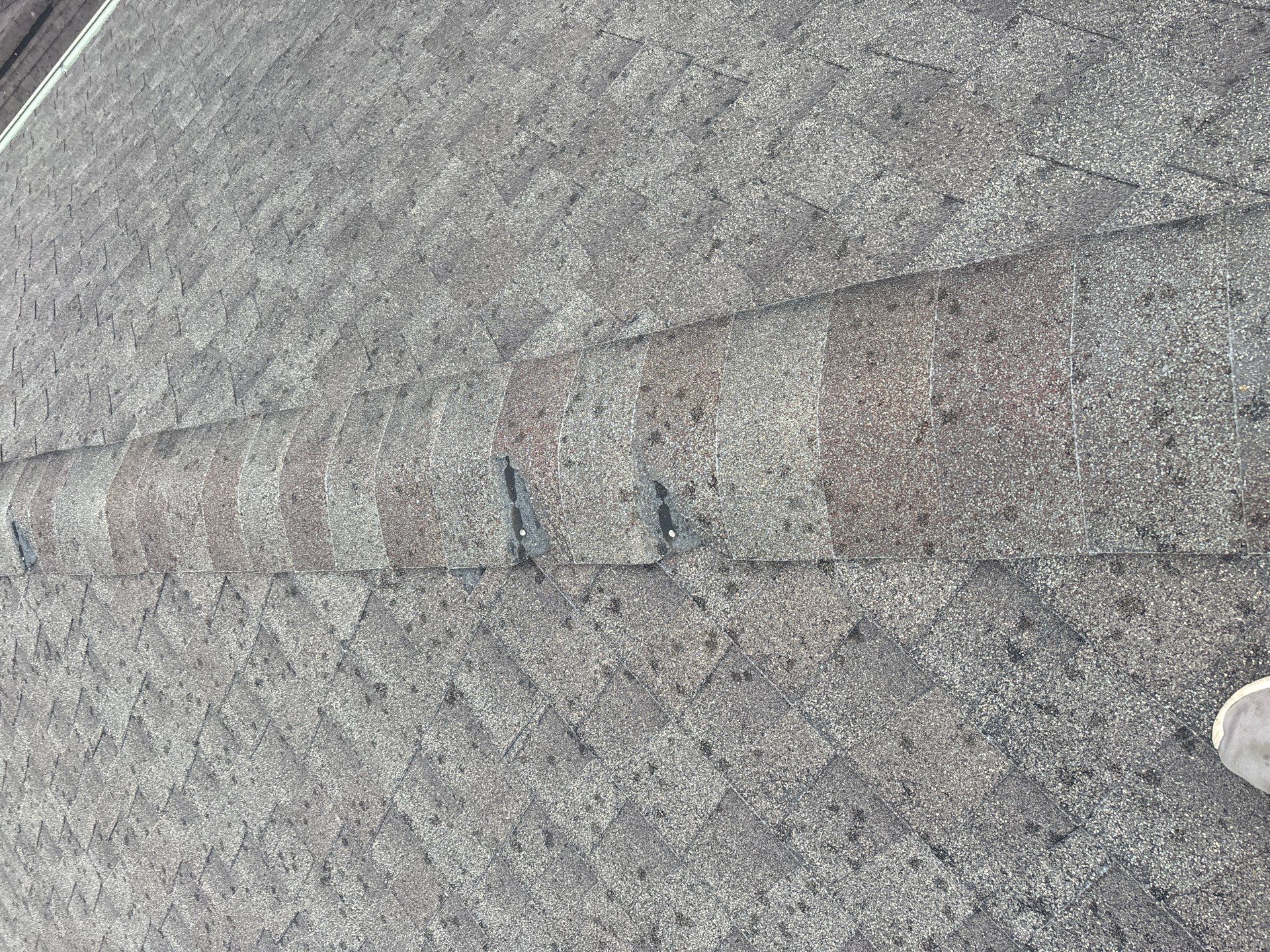Hail Damage using Owen's Corning Duration (Lifetime) Shingles by Roof Repair Company