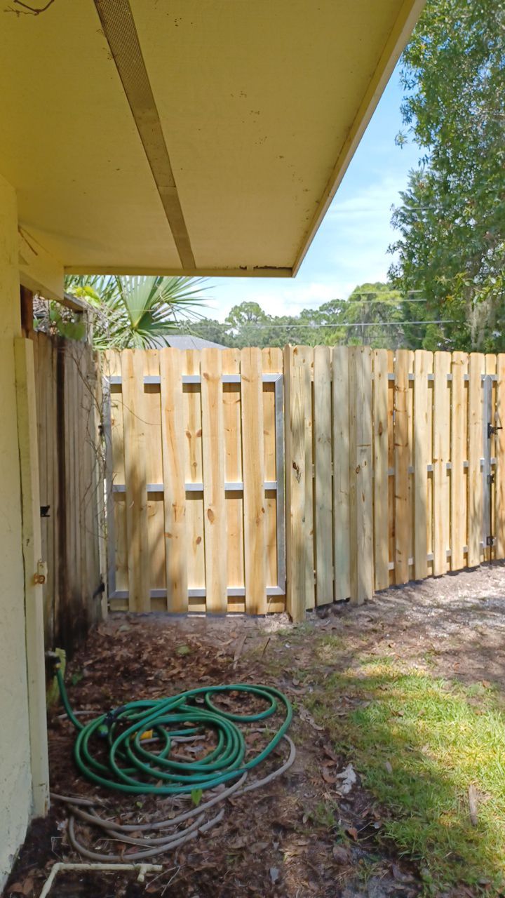 Nokomis, FL 6ft. Tall Treated Wood Shadowbox  by Asap fence and gates, LLC