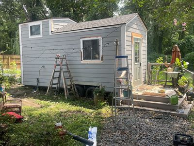 tiny home remodel- siding,paint,roofing
