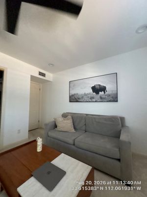Interior Home Office Refresh with Custom Accent Wall in Phoenix