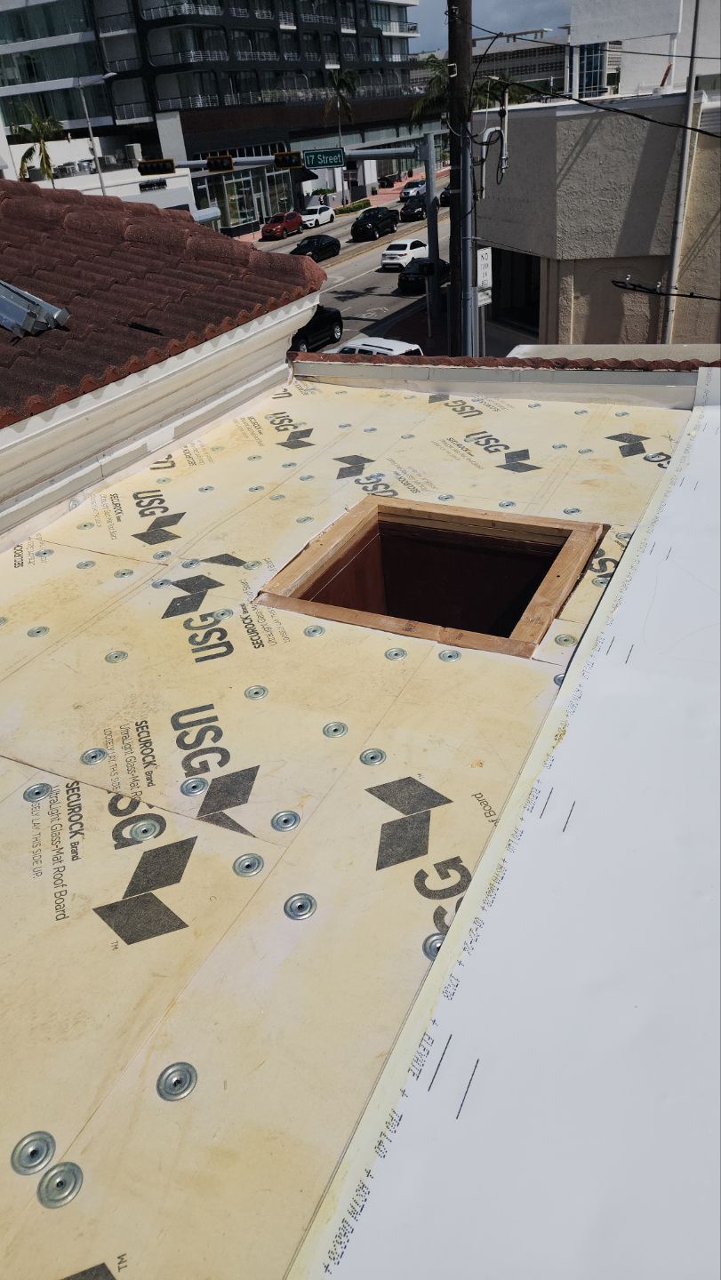 Commercial Flat Roof Installation and Renovation in Miami Beach by AJF ROOFING INC