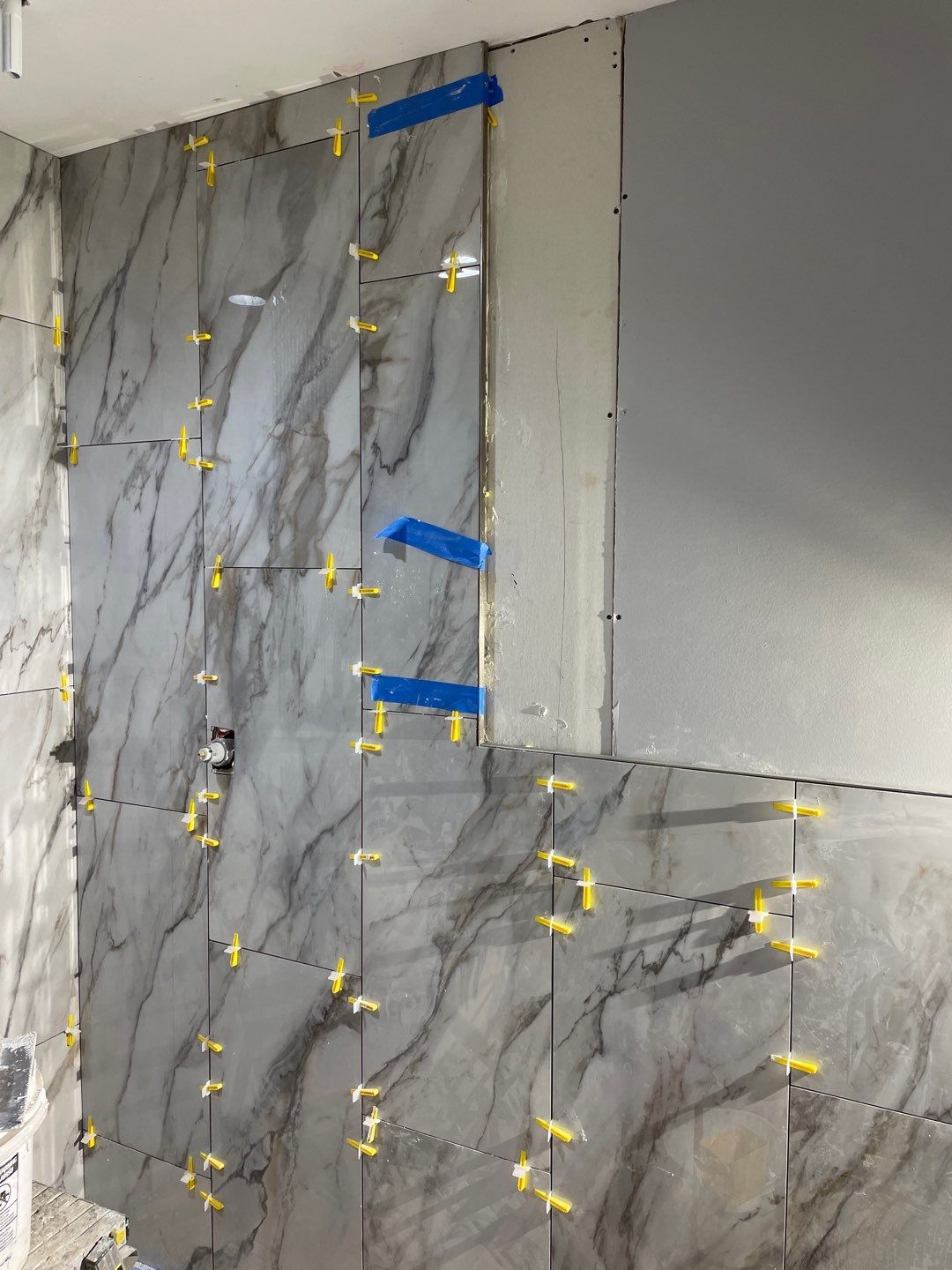 Rain Glass Shower by Footprints Floors of East Atlanta