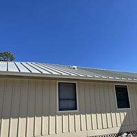 24ga 1.5" Mechanical Seam Sandstone  by Total Roofing System The Metal Roof Experts