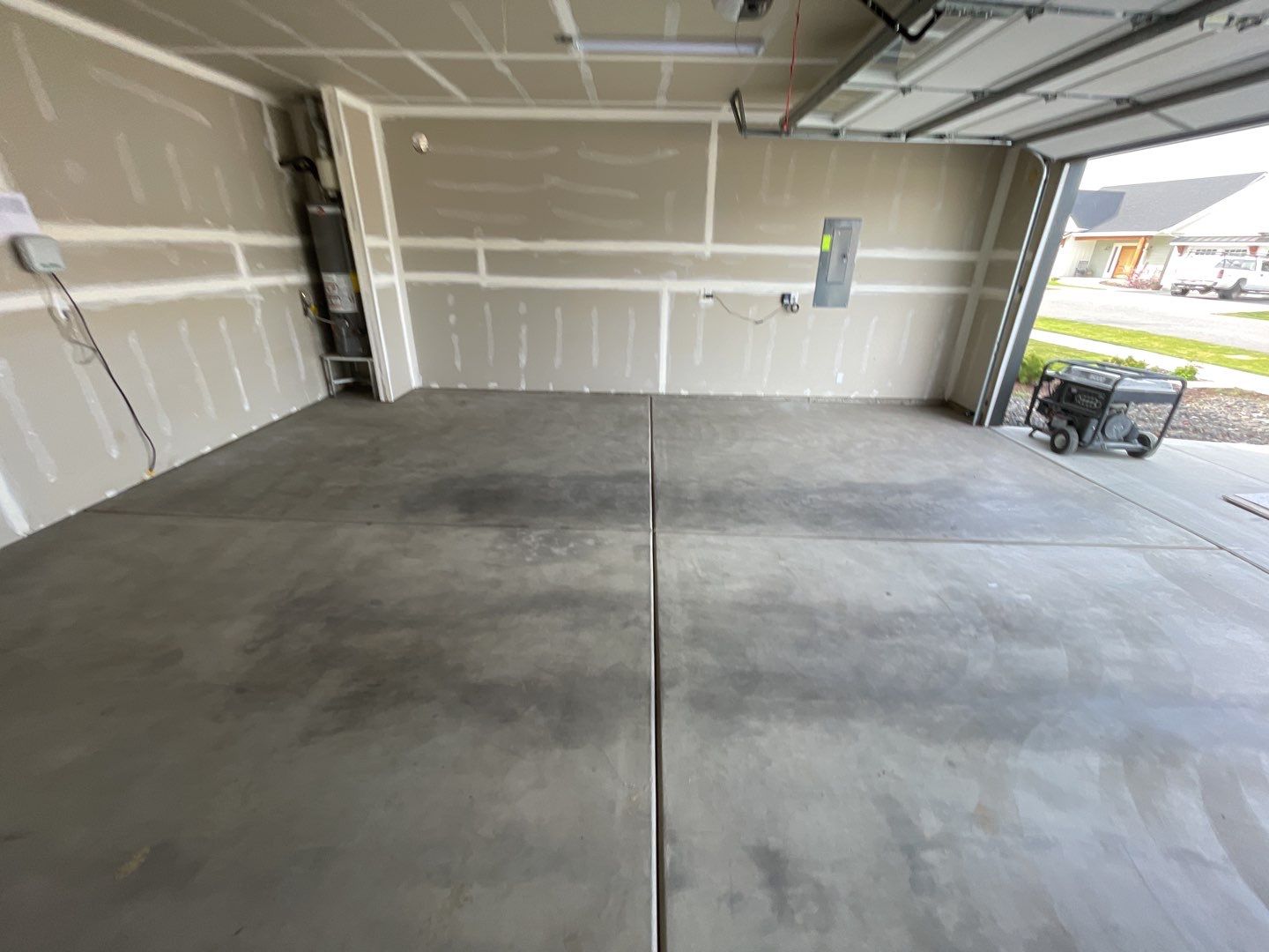 Garage Transformation using Slate Stone by Croc Coatings, LLC