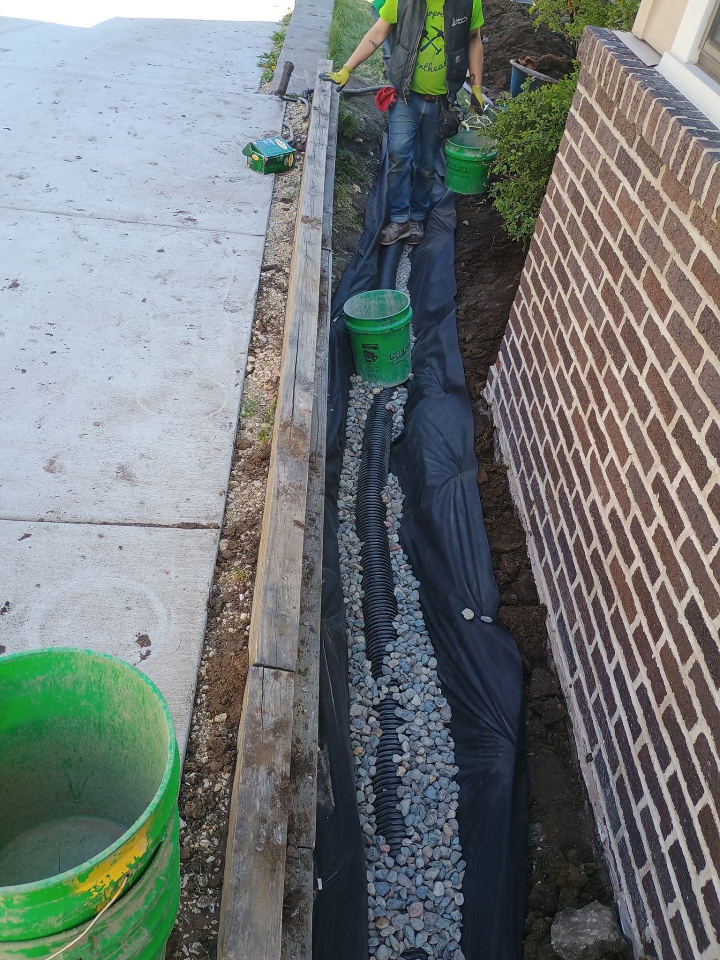 Foundation Drainage Board & French Drain in Southwest Minneapolis by Waterproofing Northeast