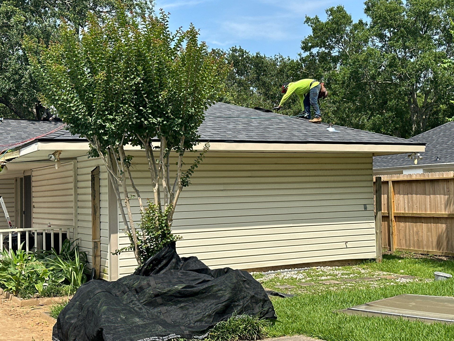 Project in Houston by Motion Roofing