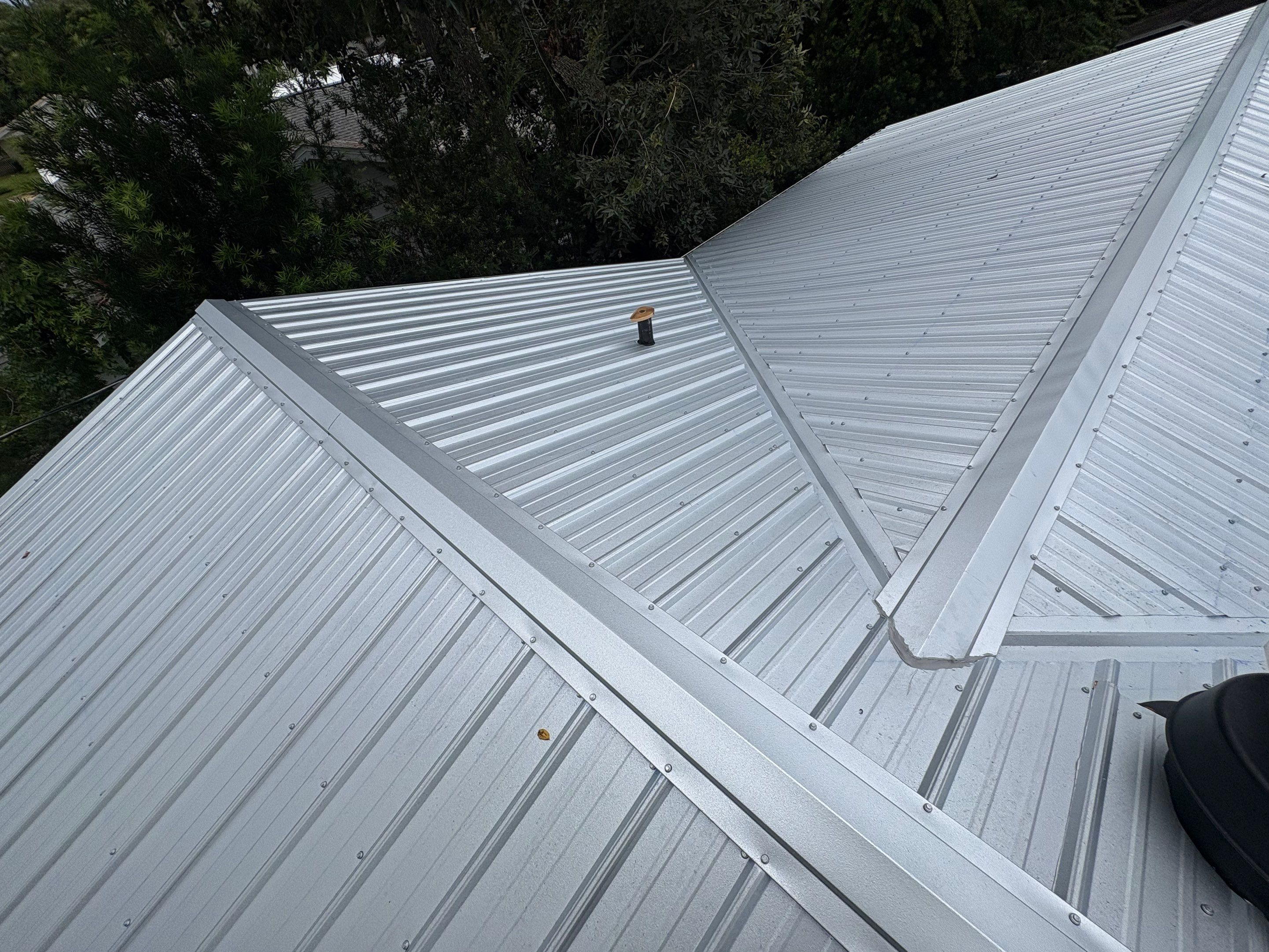 Residential Metal Roofing Installation with Ultra Rib Panels in New Smyrna Beach by Pinnacle Roofing Group