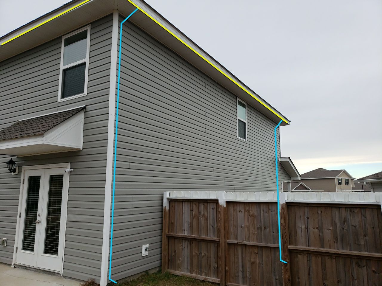 Gutter Installation Using White K-Style Seamless Gutters by Gutter Professors