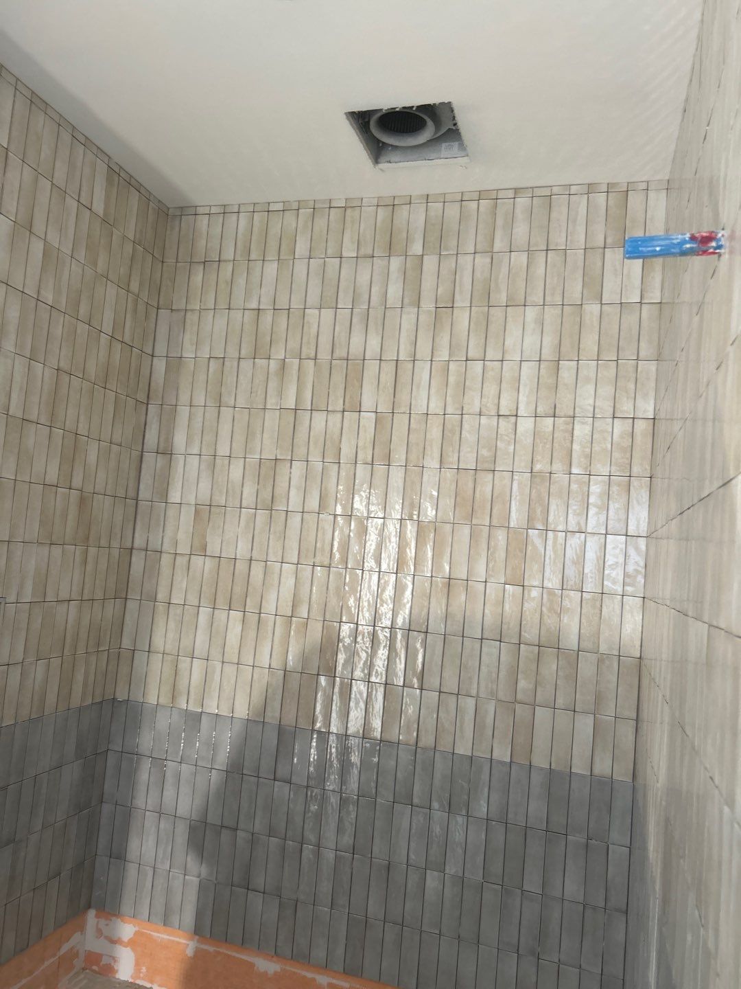 Tile floors, walls, showers, and accent wall for bathrooms  by Footprints Floors of Nashville