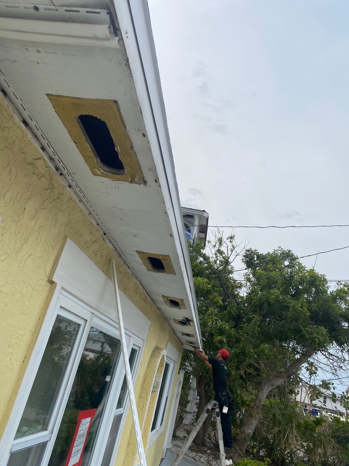 Soffit Ventilation Enhancement in Holmes Beach FL by Gutter Professors