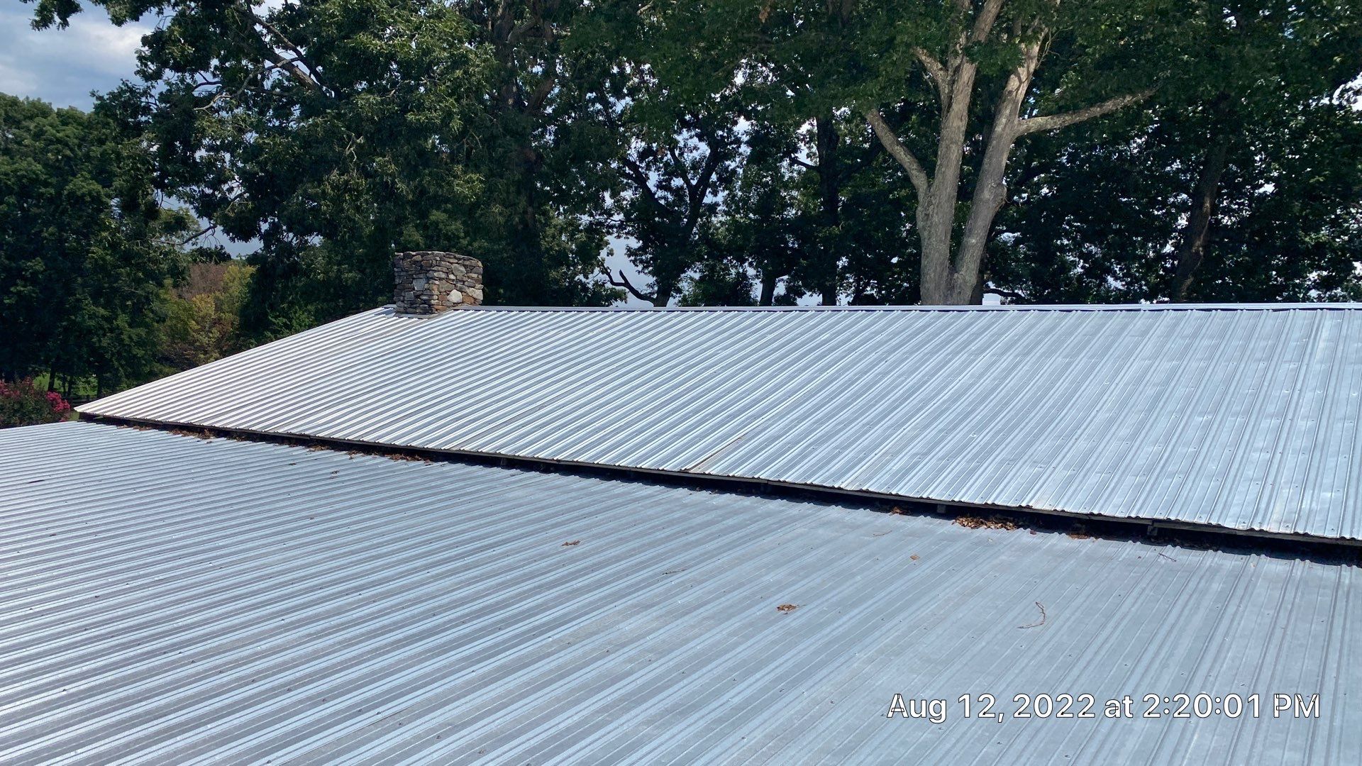 Beautiful Standing Seam Metal Roof by Just In Time Roofing and Restoration