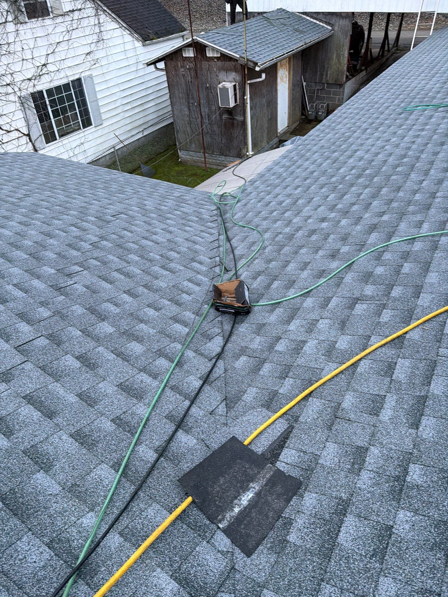 Residential Roofing Installation using GAF Timberline HDZ Oyster Grey by Rainstoppers Roofing