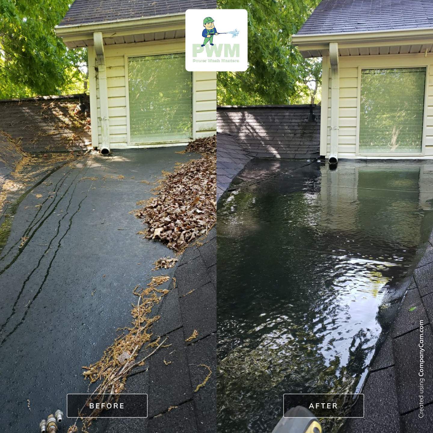 House Wash using cleaner by Power Wash Masters LLC