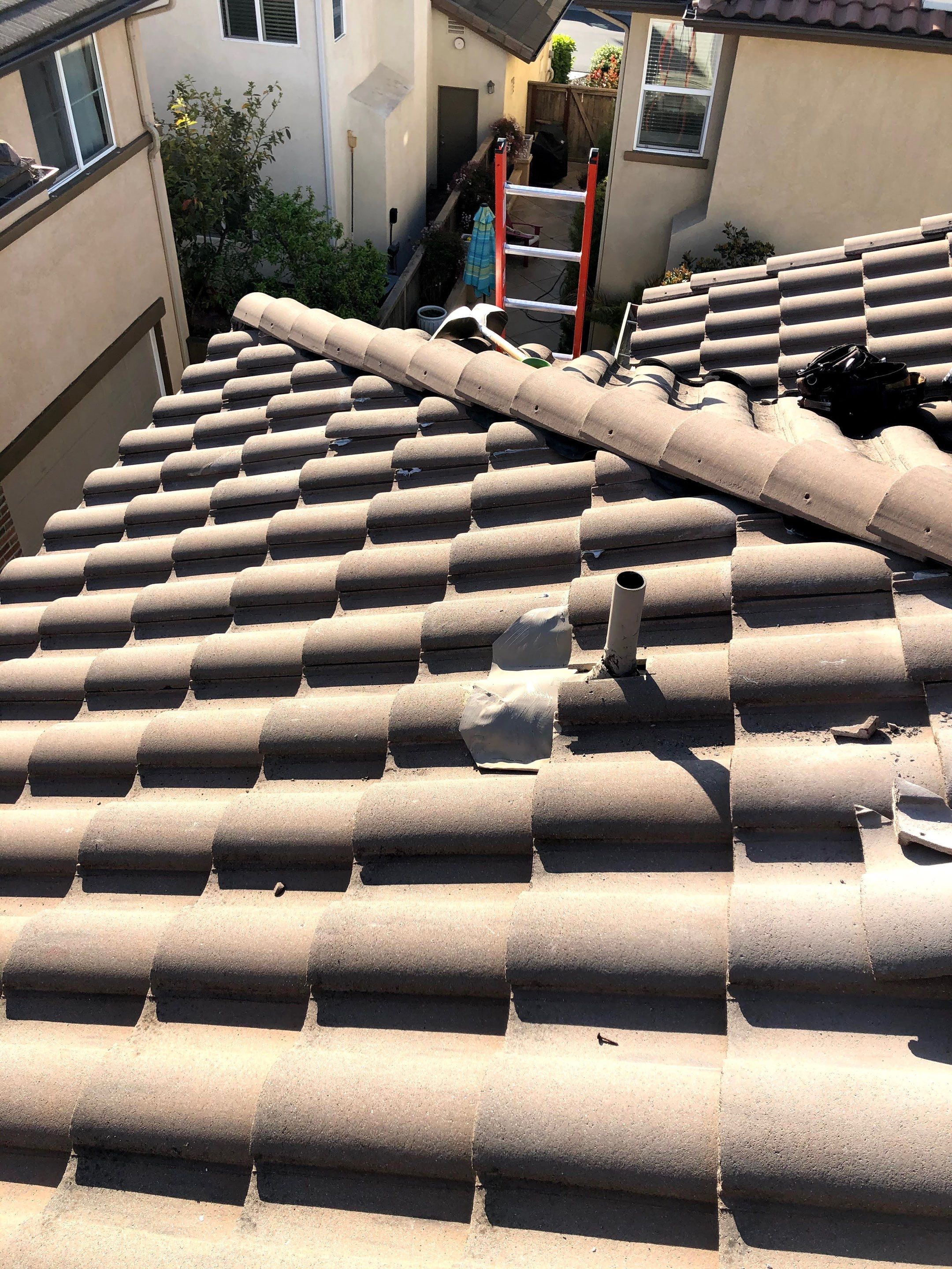 Rancho Bernardo, CA | Small Tile Roof Corner Leak Repair by Zenith Roofing Services